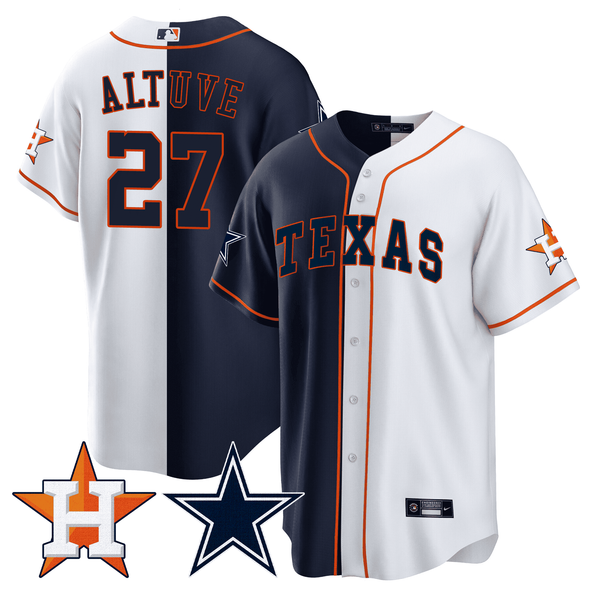 Men’s Split Astros – Cool Base Jersey
