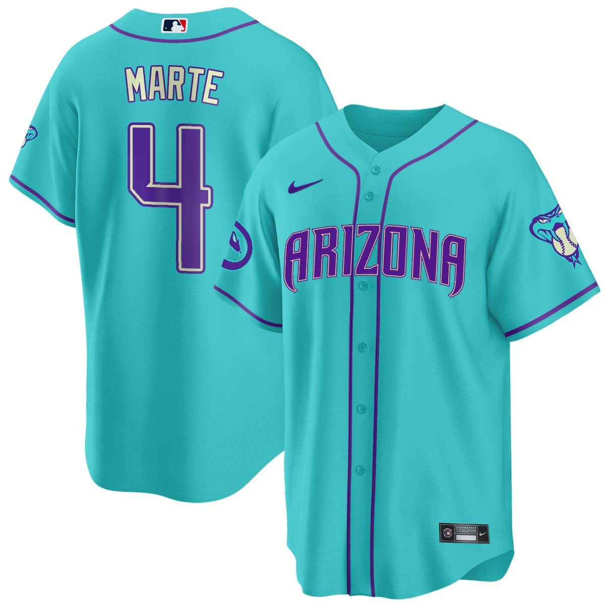 Men’s 2024 Arizona Teal Purple Jersey