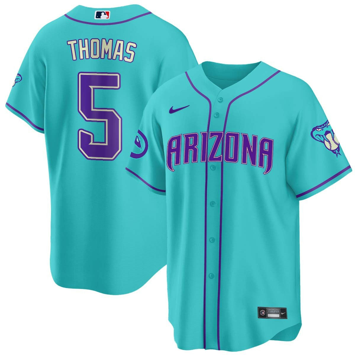 Men’s 2024 Arizona Teal Purple Jersey