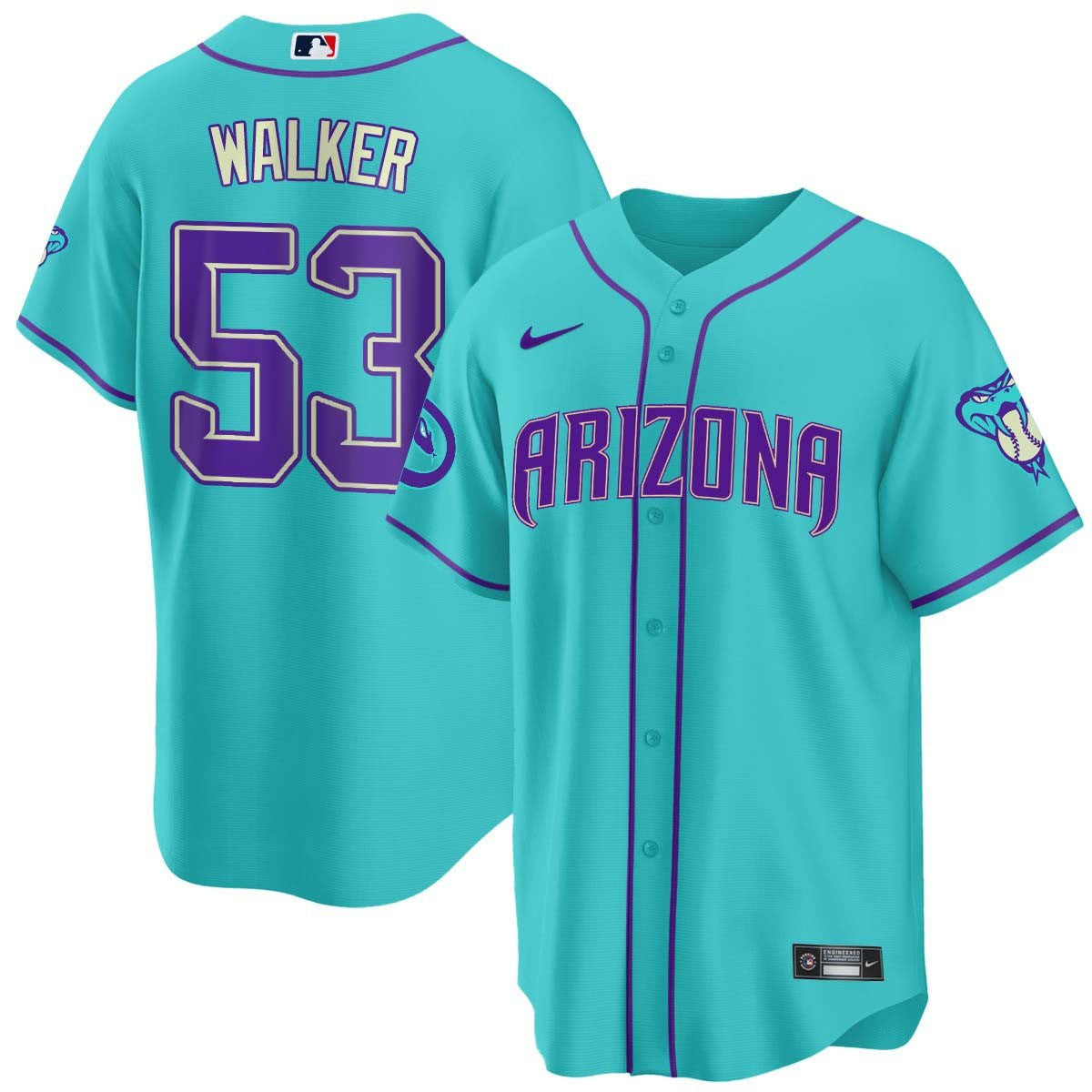 Men’s 2024 Arizona Teal Purple Jersey