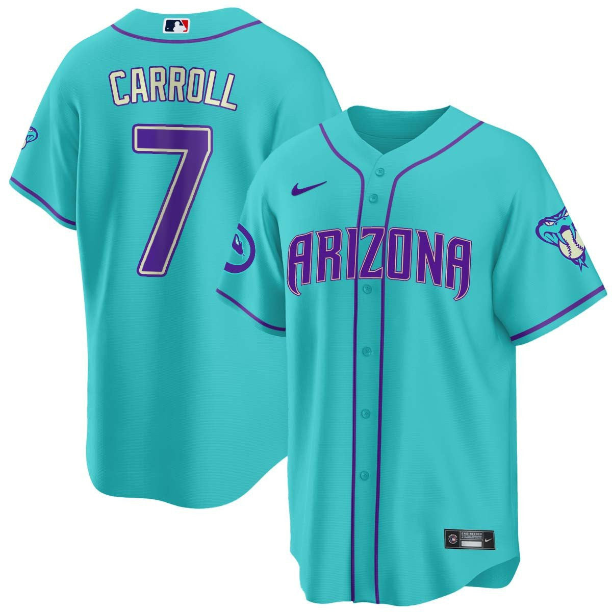 Men’s 2024 Arizona Teal Purple Jersey