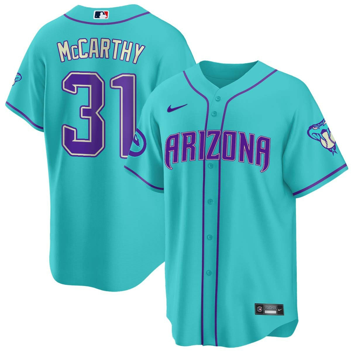 Men’s 2024 Arizona Teal Purple Jersey