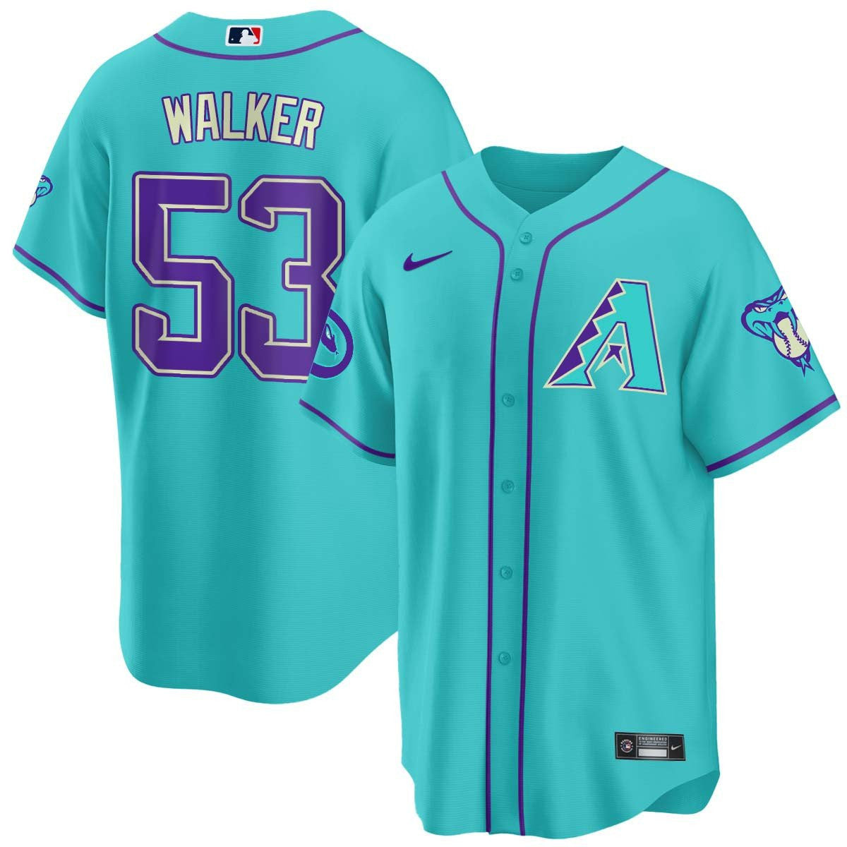Men’s 2024 Arizona Teal Purple Jersey