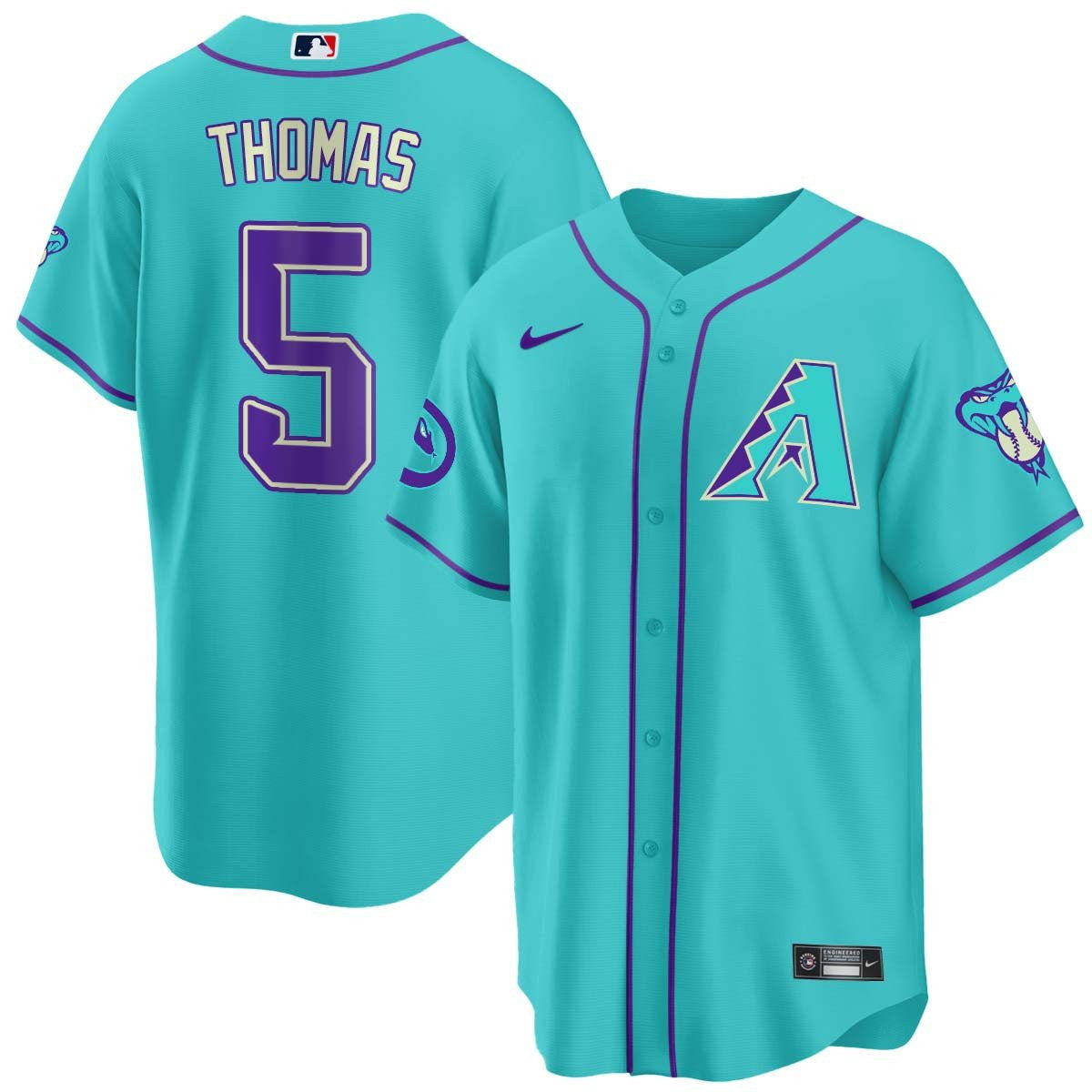Men’s 2024 Arizona Teal Purple Jersey