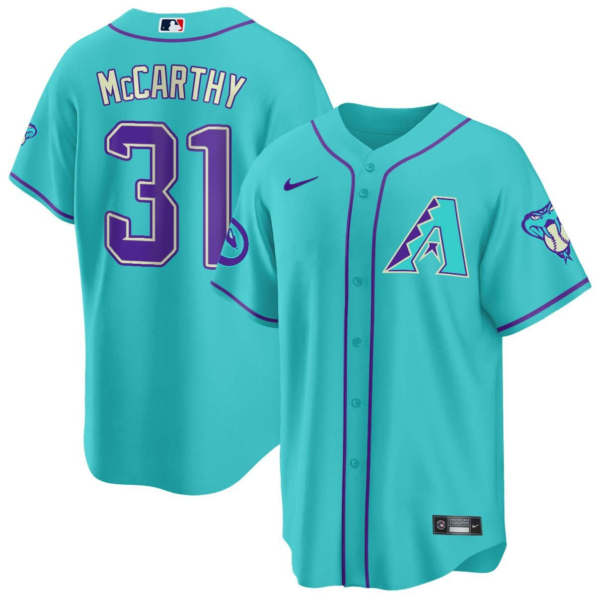 Men’s 2024 Arizona Teal Purple Jersey