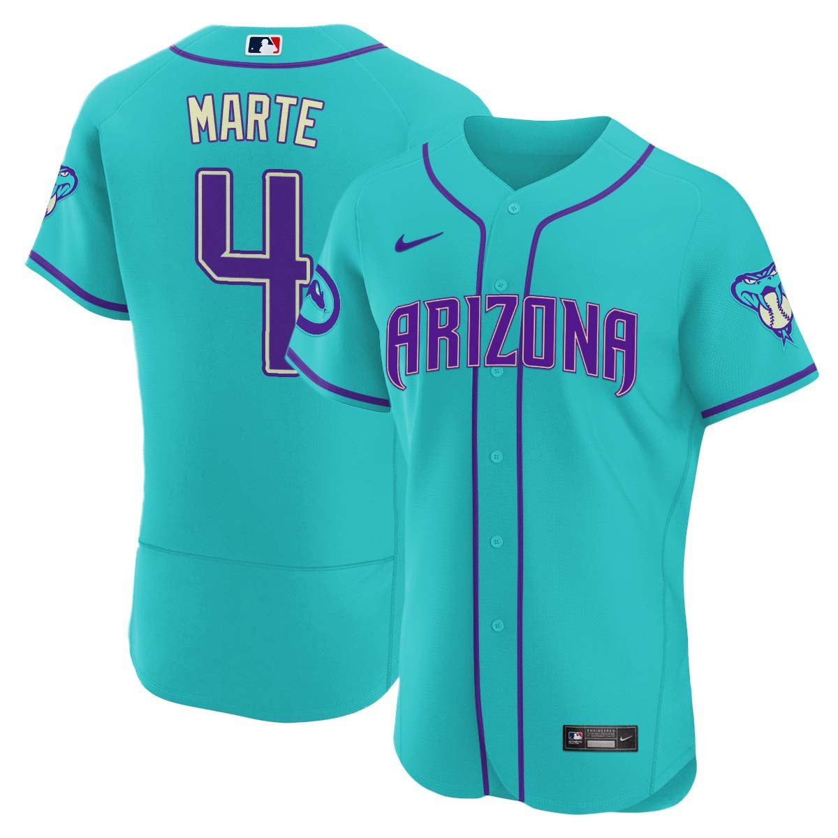 Men’s 2024 Arizona Teal Purple Jersey