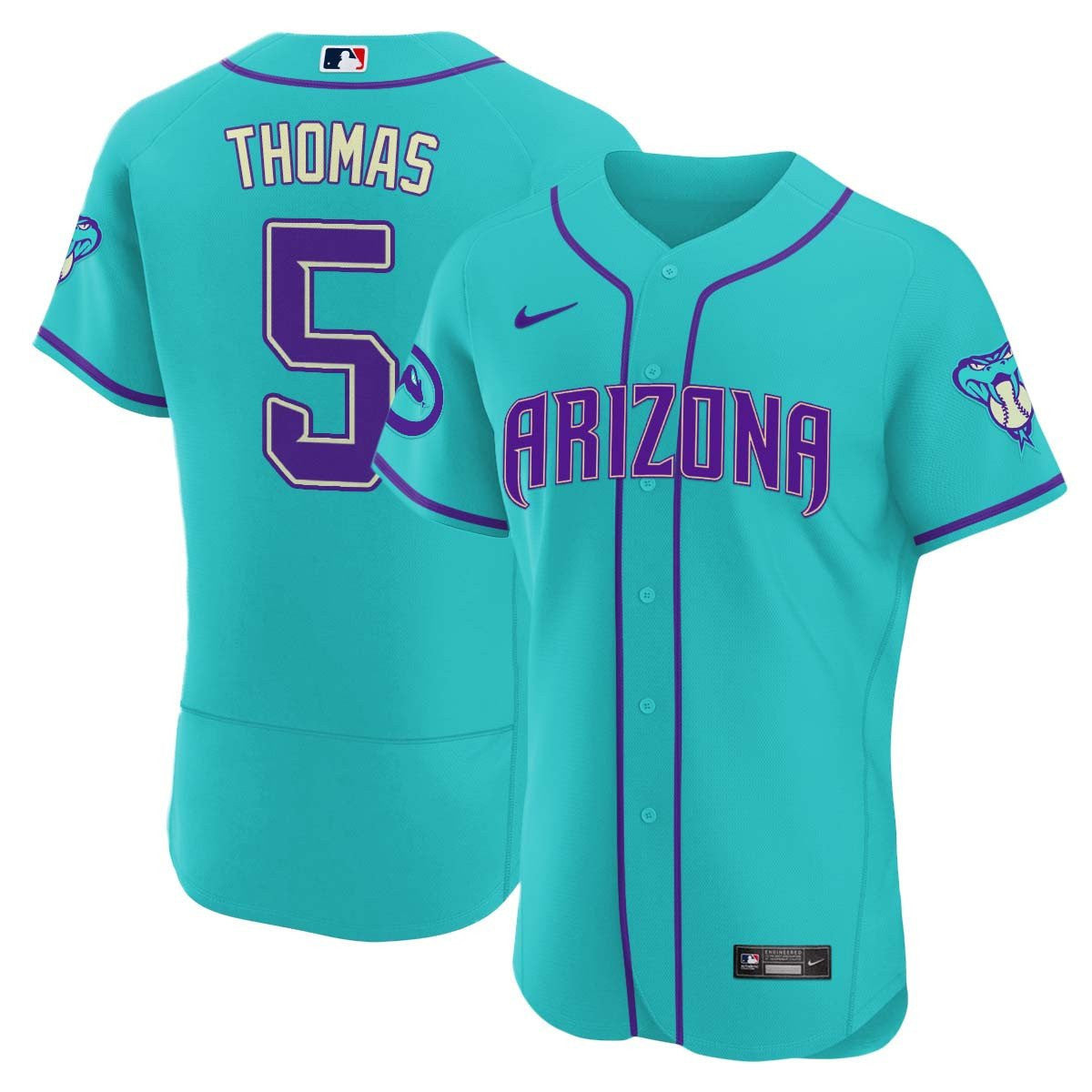 Men’s 2024 Arizona Teal Purple Jersey