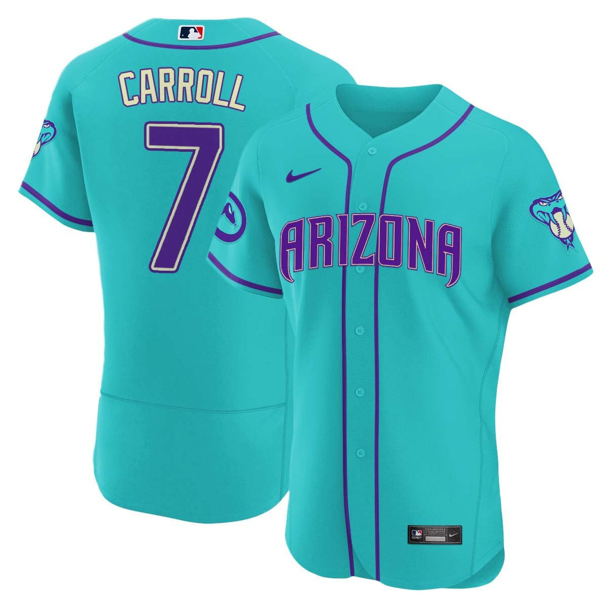 Men’s 2024 Arizona Teal Purple Jersey