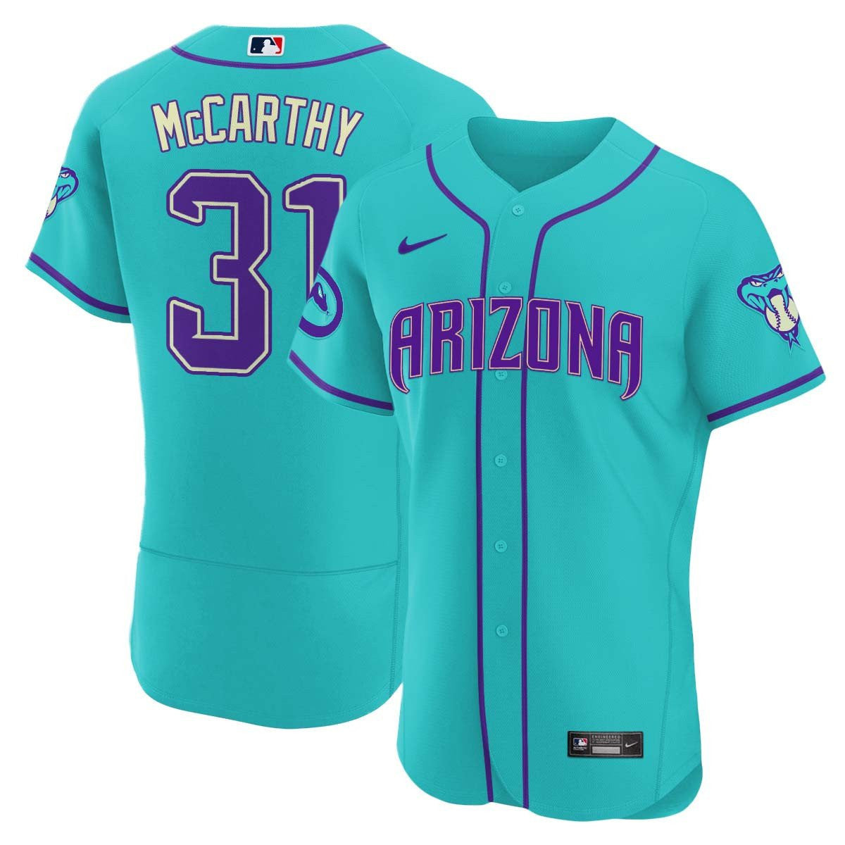 Men’s 2024 Arizona Teal Purple Jersey