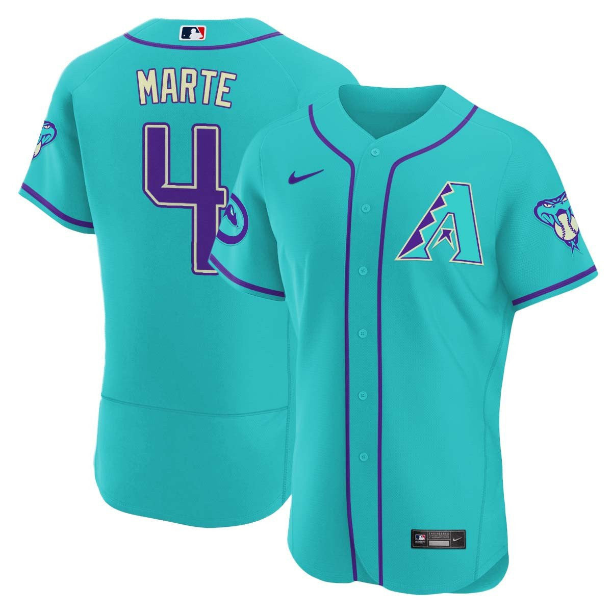 Men’s 2024 Arizona Teal Purple Jersey