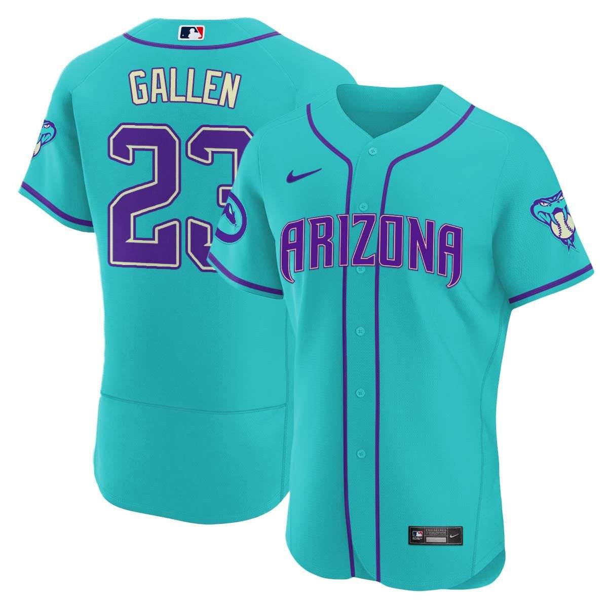 Men’s 2024 Arizona Teal Purple Jersey