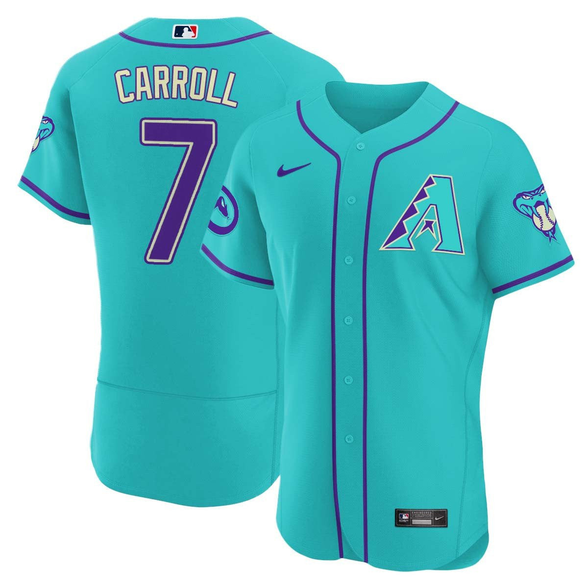 Men’s 2024 Arizona Teal Purple Jersey