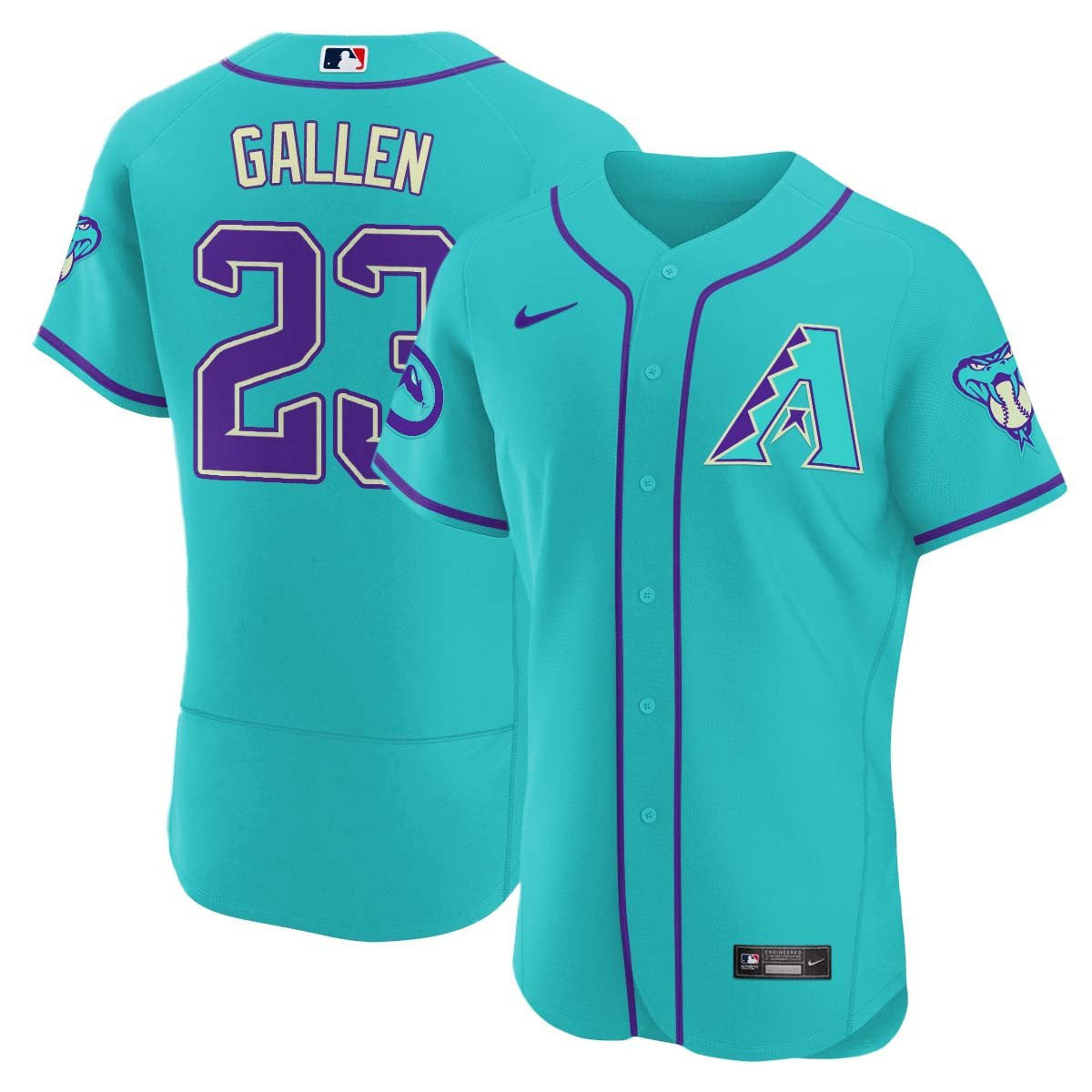 Men’s 2024 Arizona Teal Purple Jersey