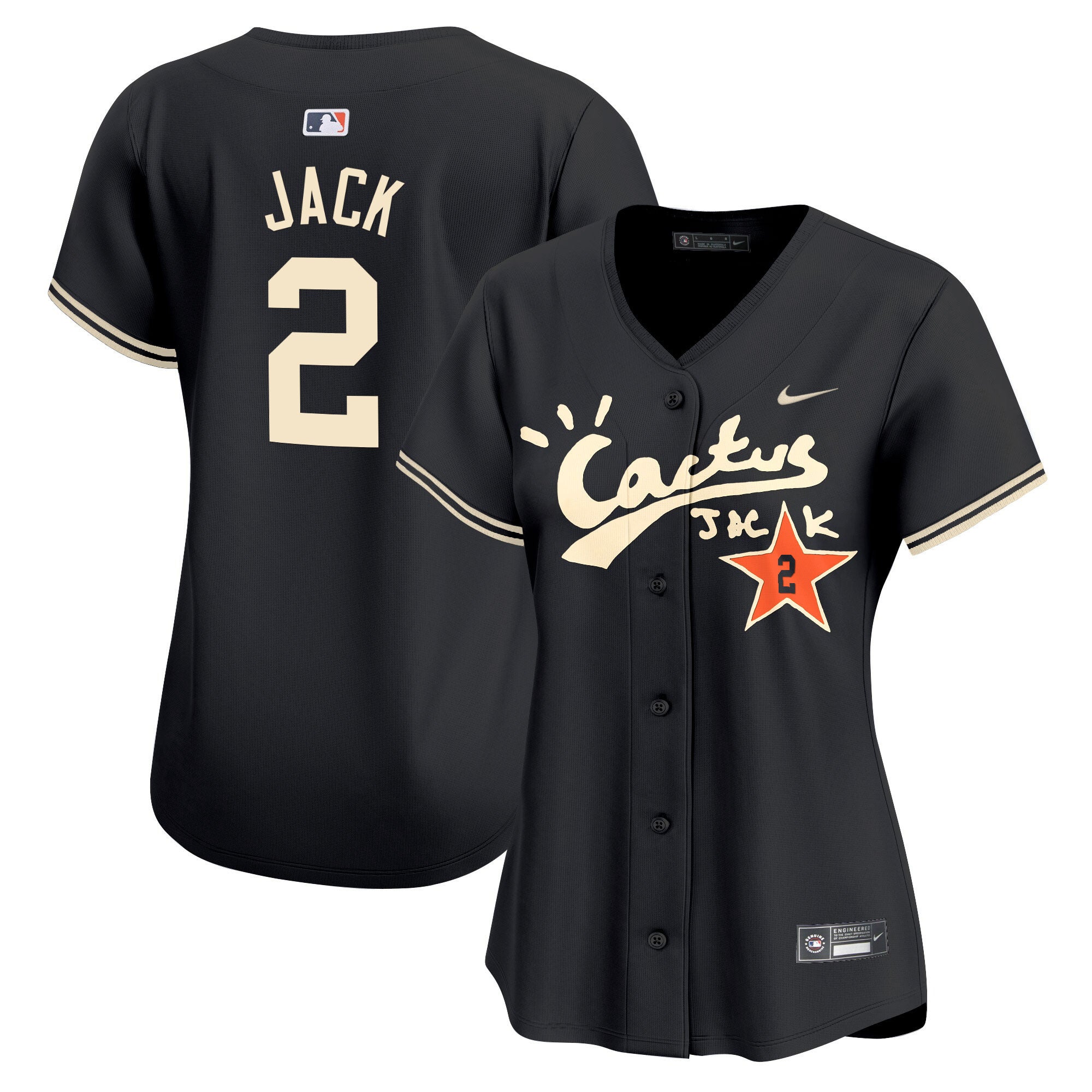 Women’s Cactus Jack Vapor Premier Limited Jersey V2 – Stitched