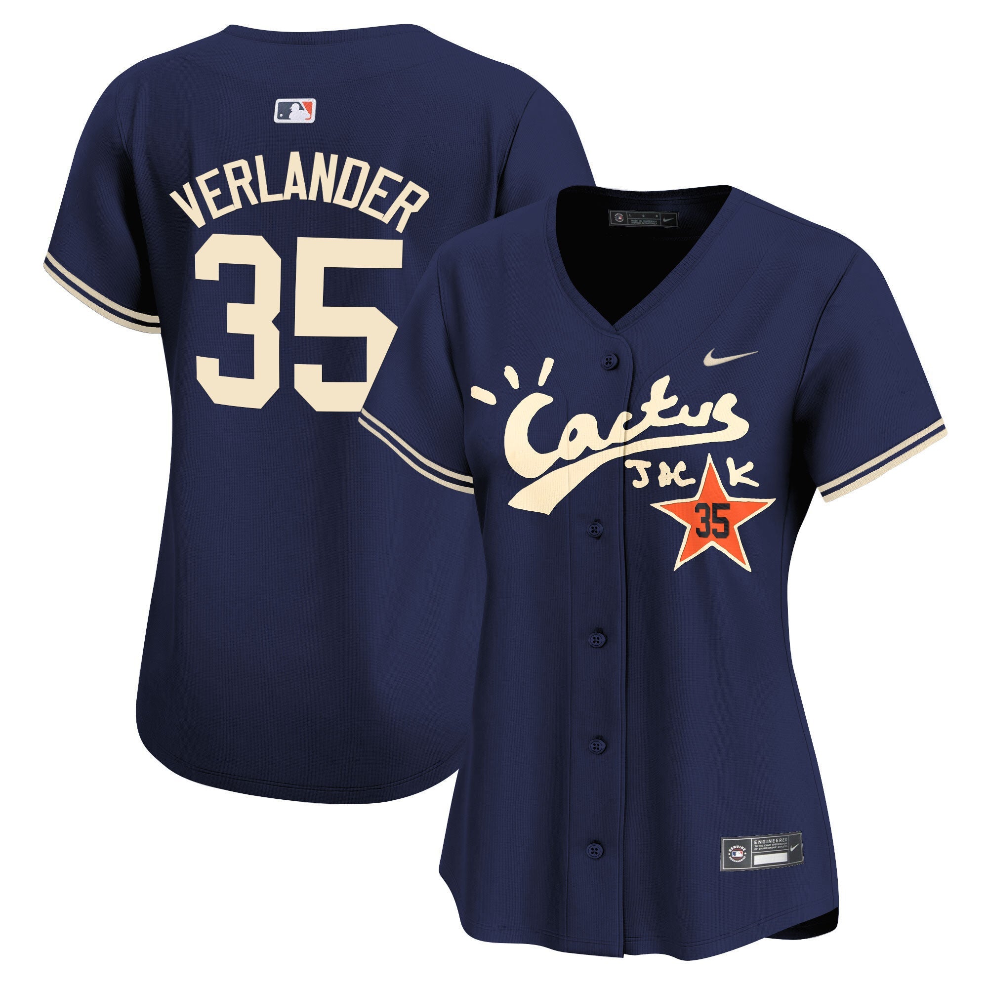 Women’s Cactus Jack Vapor Premier Limited Jersey V2 – Stitched