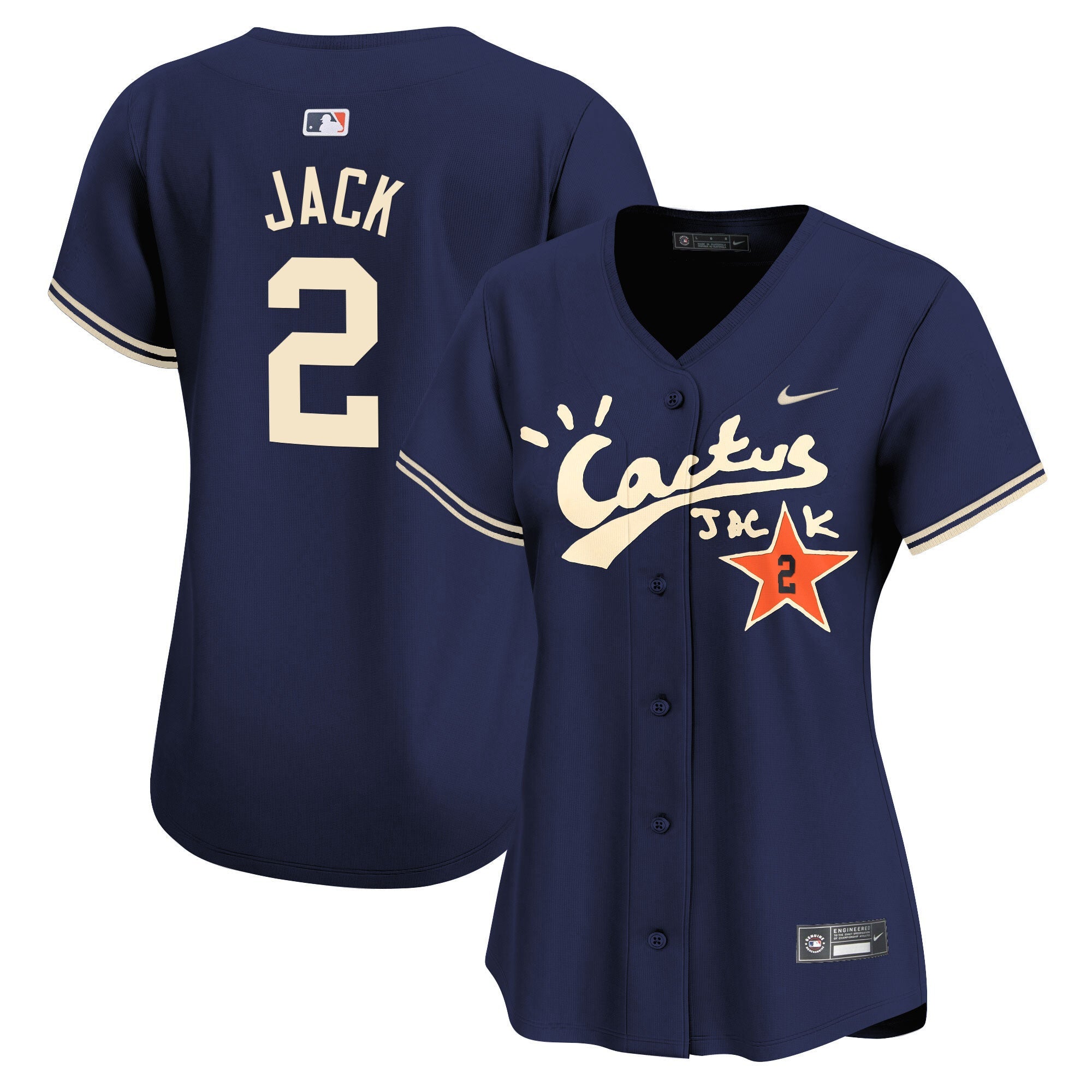Women’s Cactus Jack Vapor Premier Limited Jersey V2 – Stitched