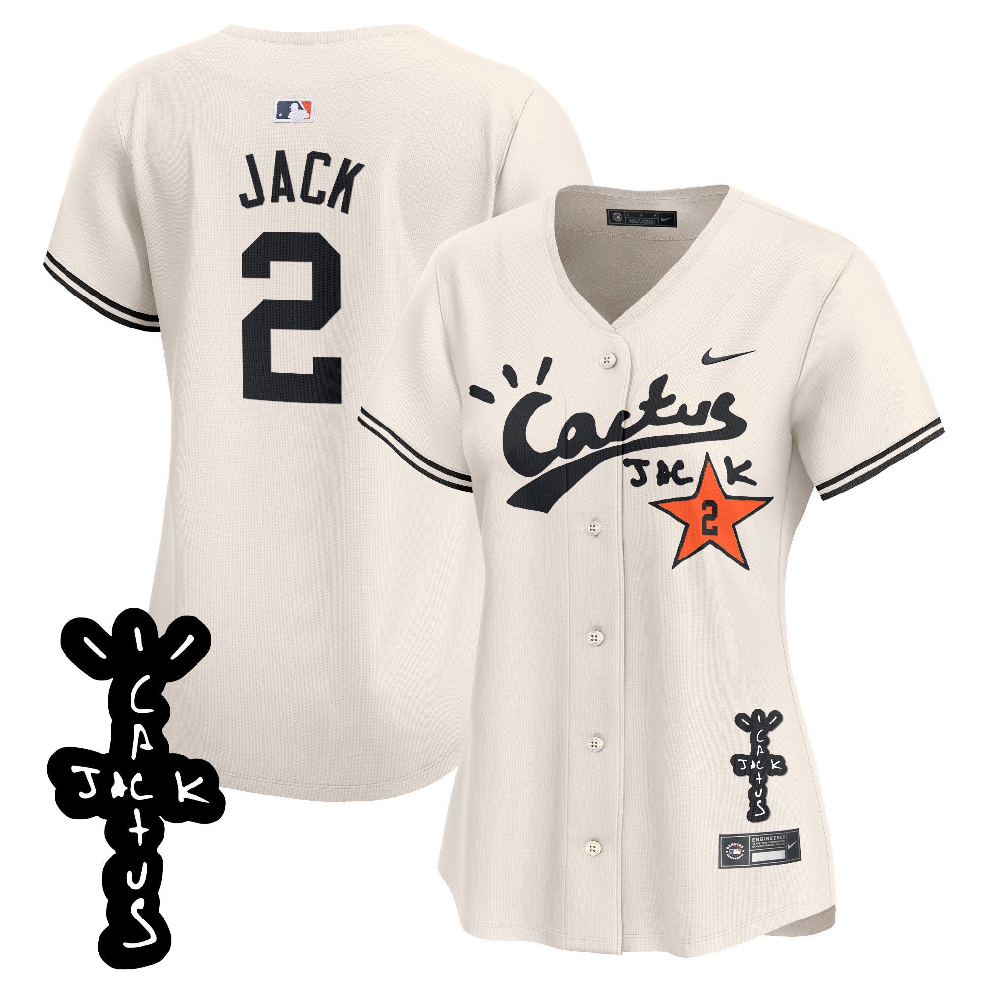 Women’s Cactus Jack Patch Vapor Premier Limited Jersey V2