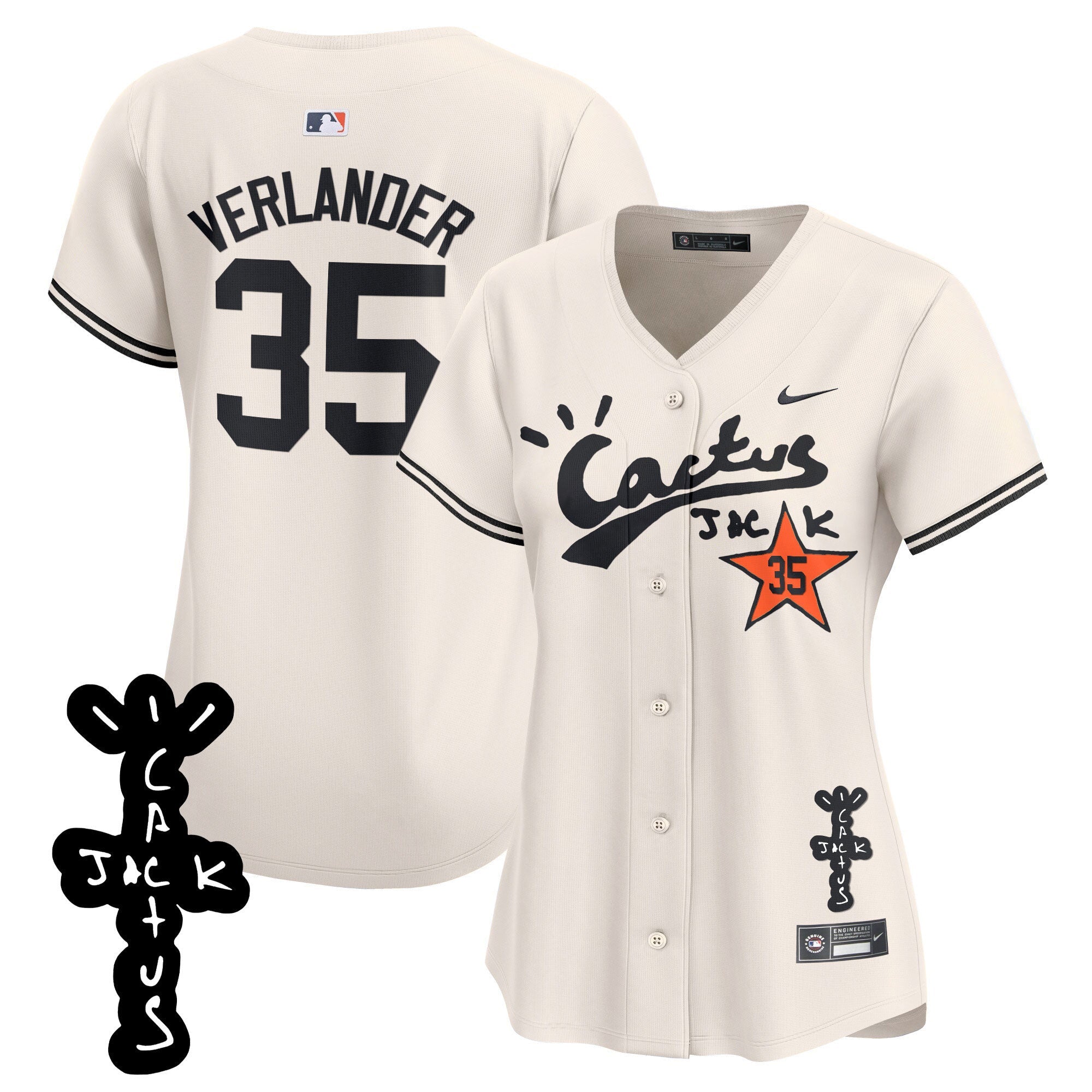 Women’s Cactus Jack Patch Vapor Premier Limited Jersey V2