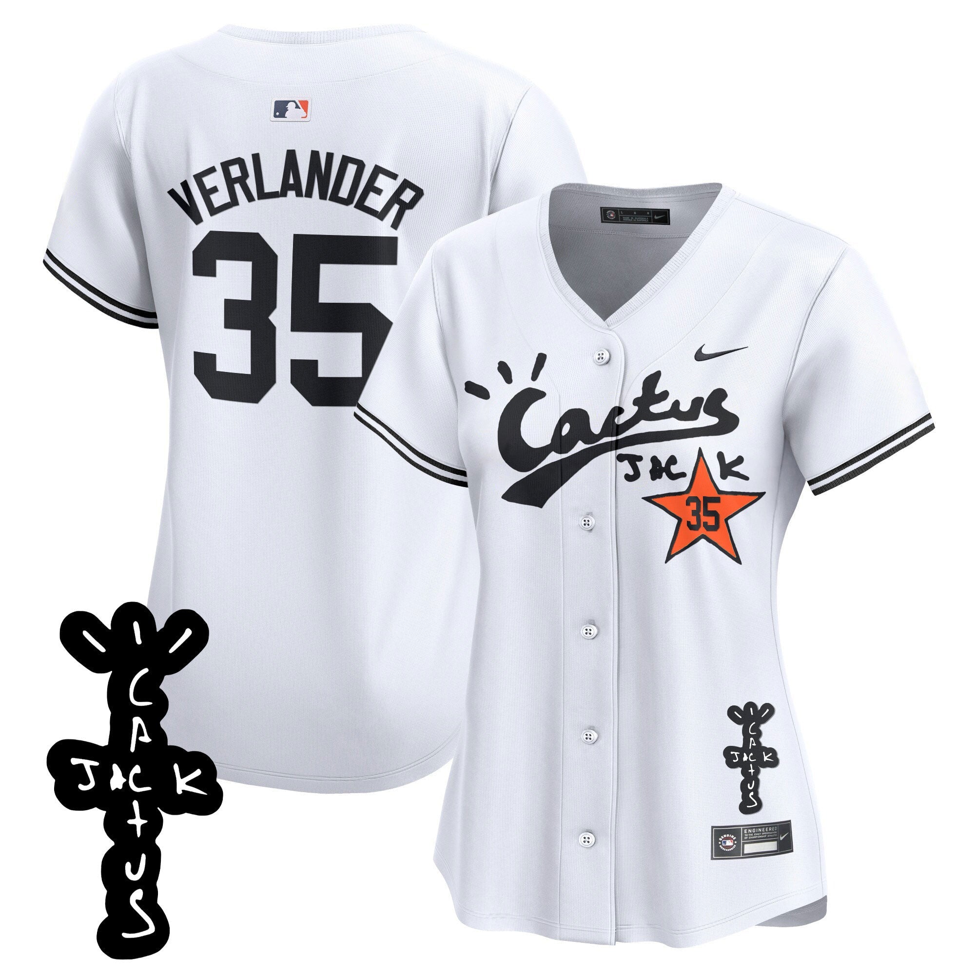 Women’s Cactus Jack Patch Vapor Premier Limited Jersey V2