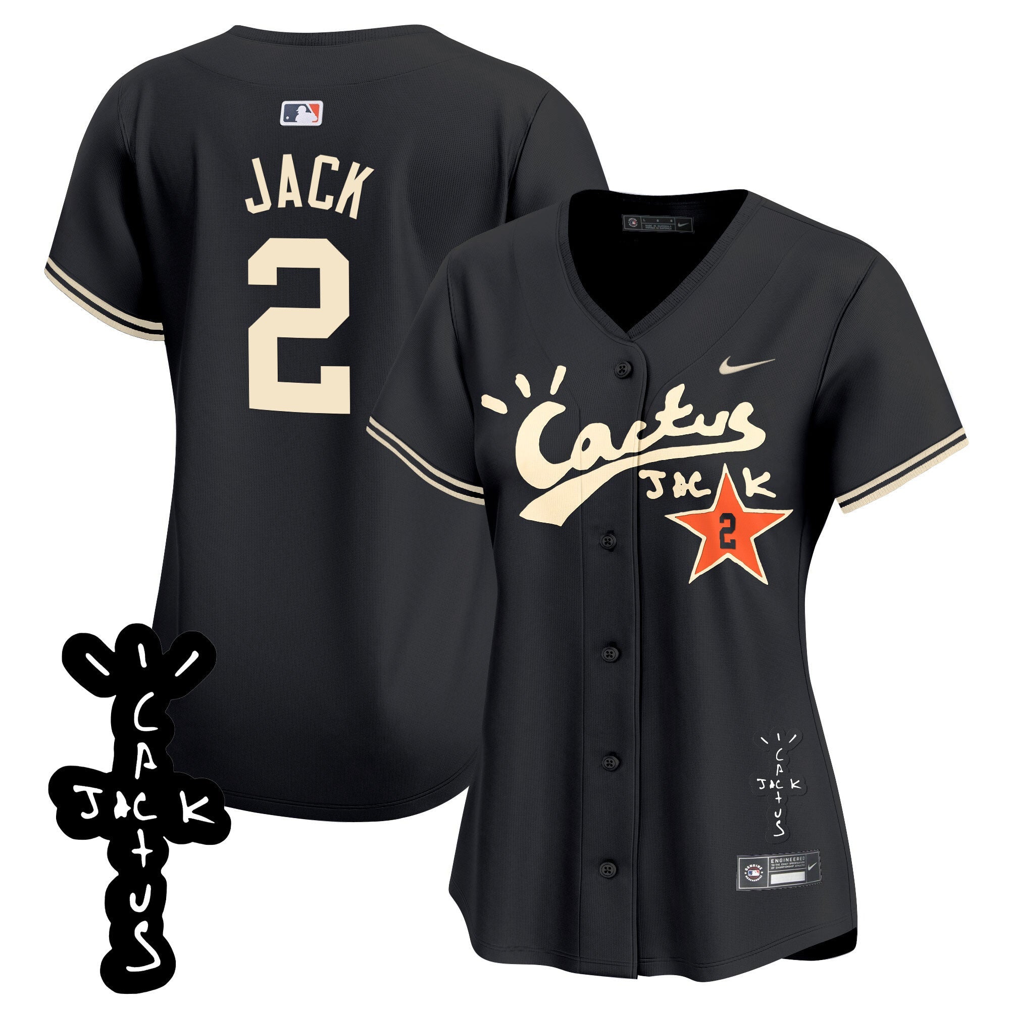 Women’s Cactus Jack Patch Vapor Premier Limited Jersey V2