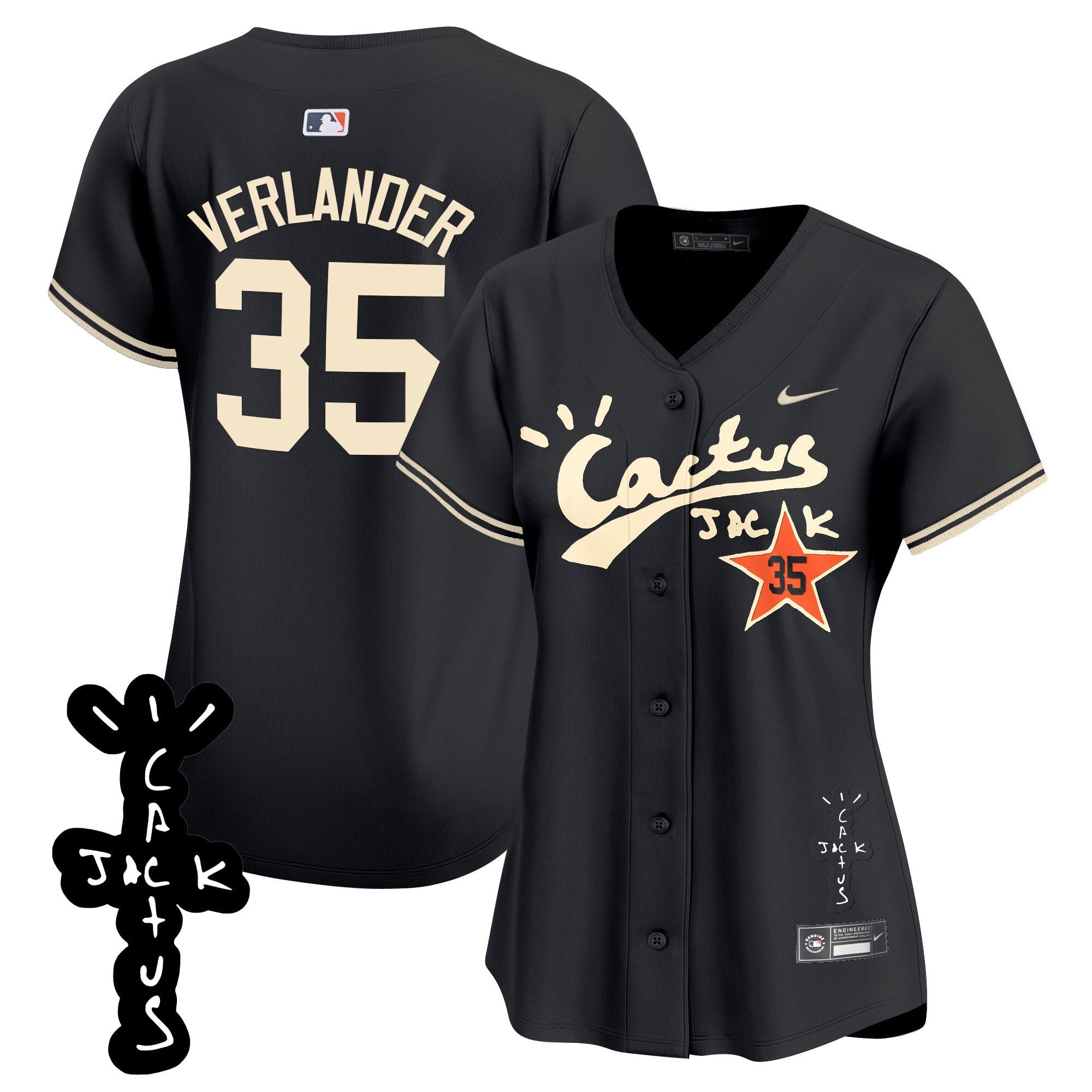 Women’s Cactus Jack Patch Vapor Premier Limited Jersey V2