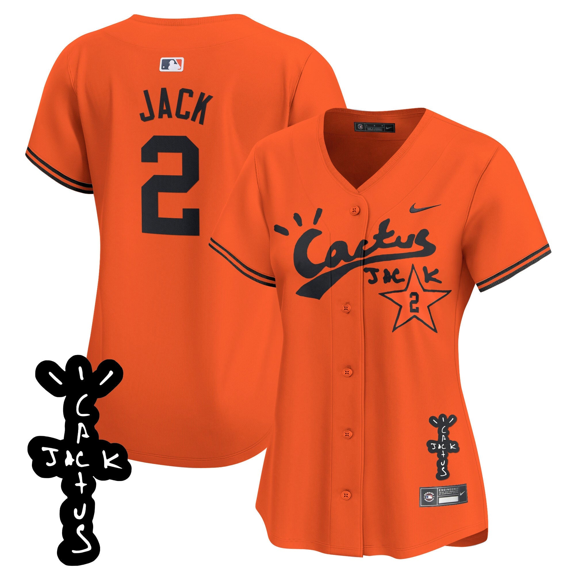 Women’s Cactus Jack Patch Vapor Premier Limited Jersey V2