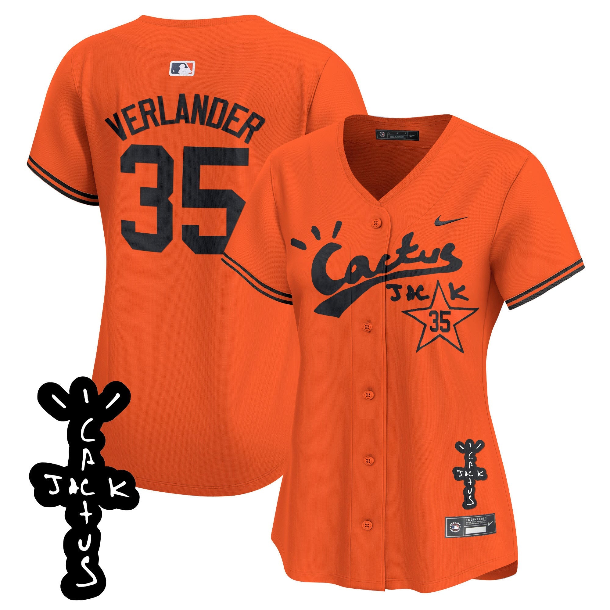 Women’s Cactus Jack Patch Vapor Premier Limited Jersey V2
