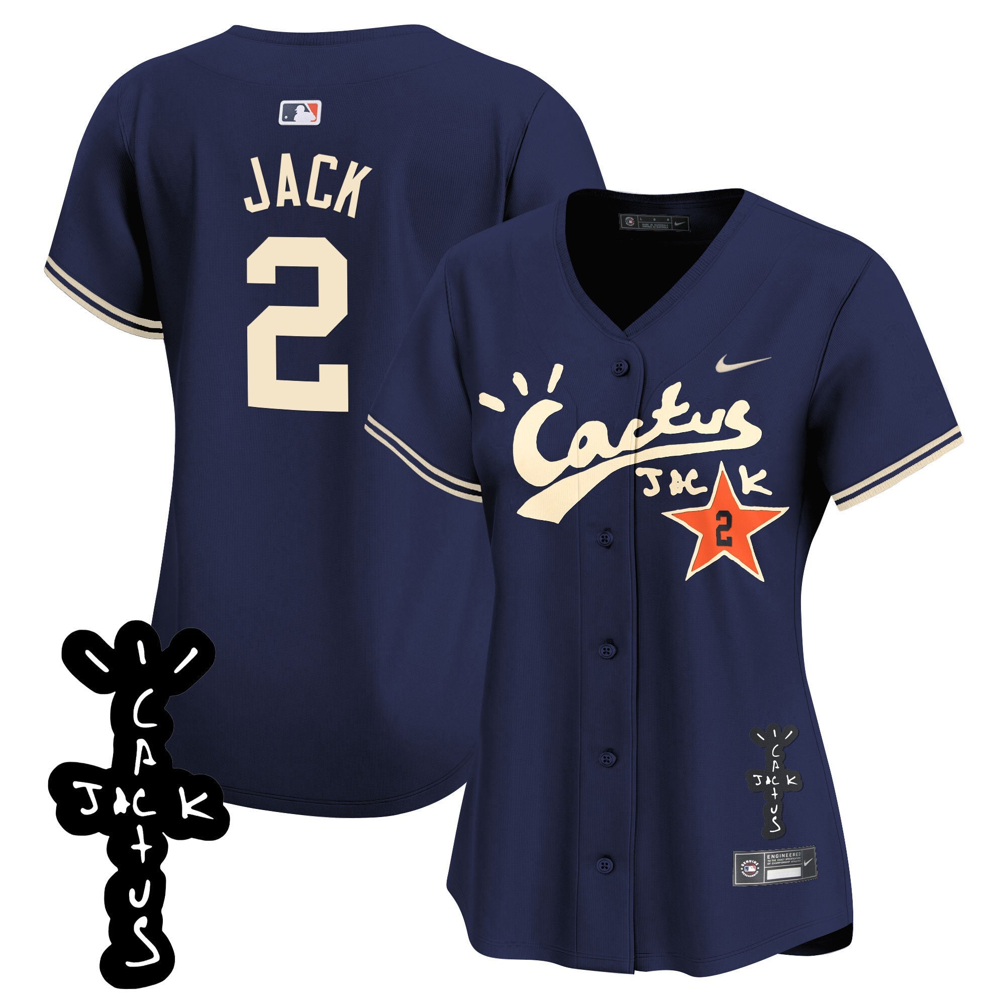 Women’s Cactus Jack Patch Vapor Premier Limited Jersey V2