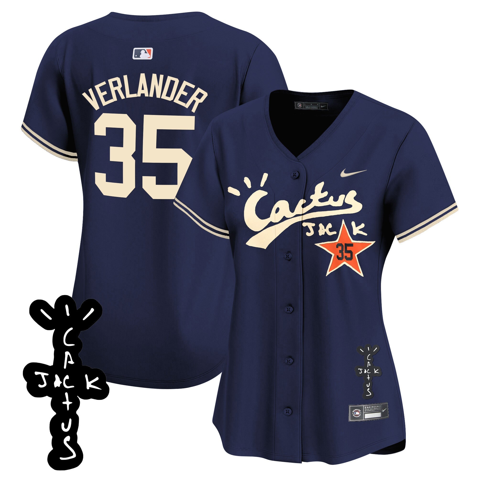 Women’s Cactus Jack Patch Vapor Premier Limited Jersey V2