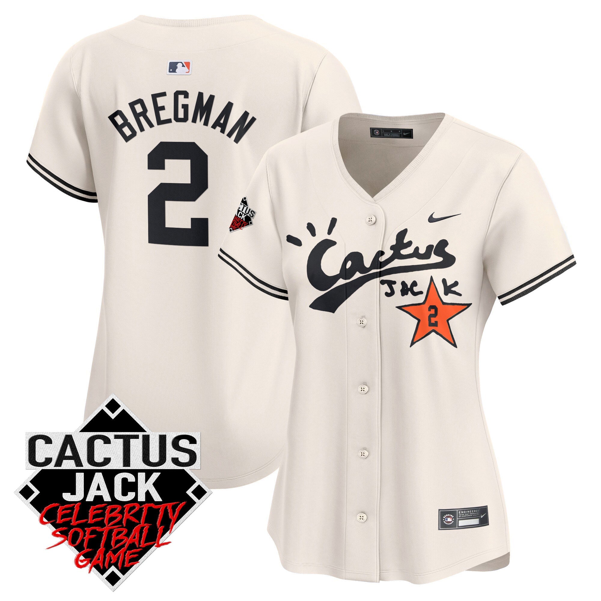 Women’s Cactus Jack Celebrity Softball Game Patch Vapor Premier Limited Jersey V2