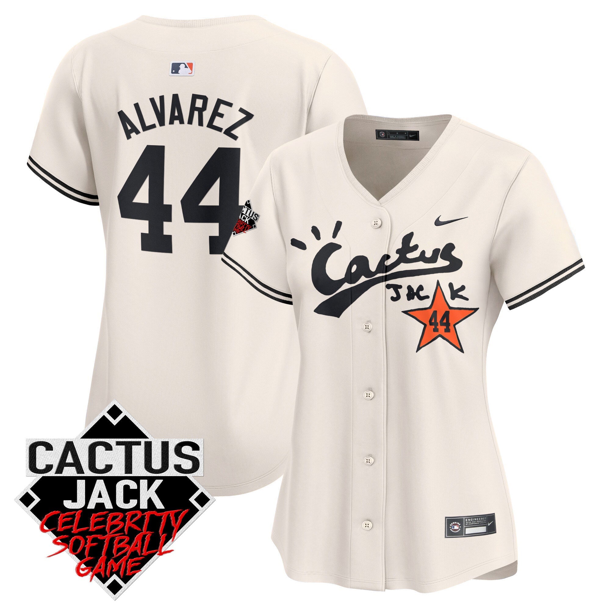 Women’s Cactus Jack Celebrity Softball Game Patch Vapor Premier Limited Jersey V2