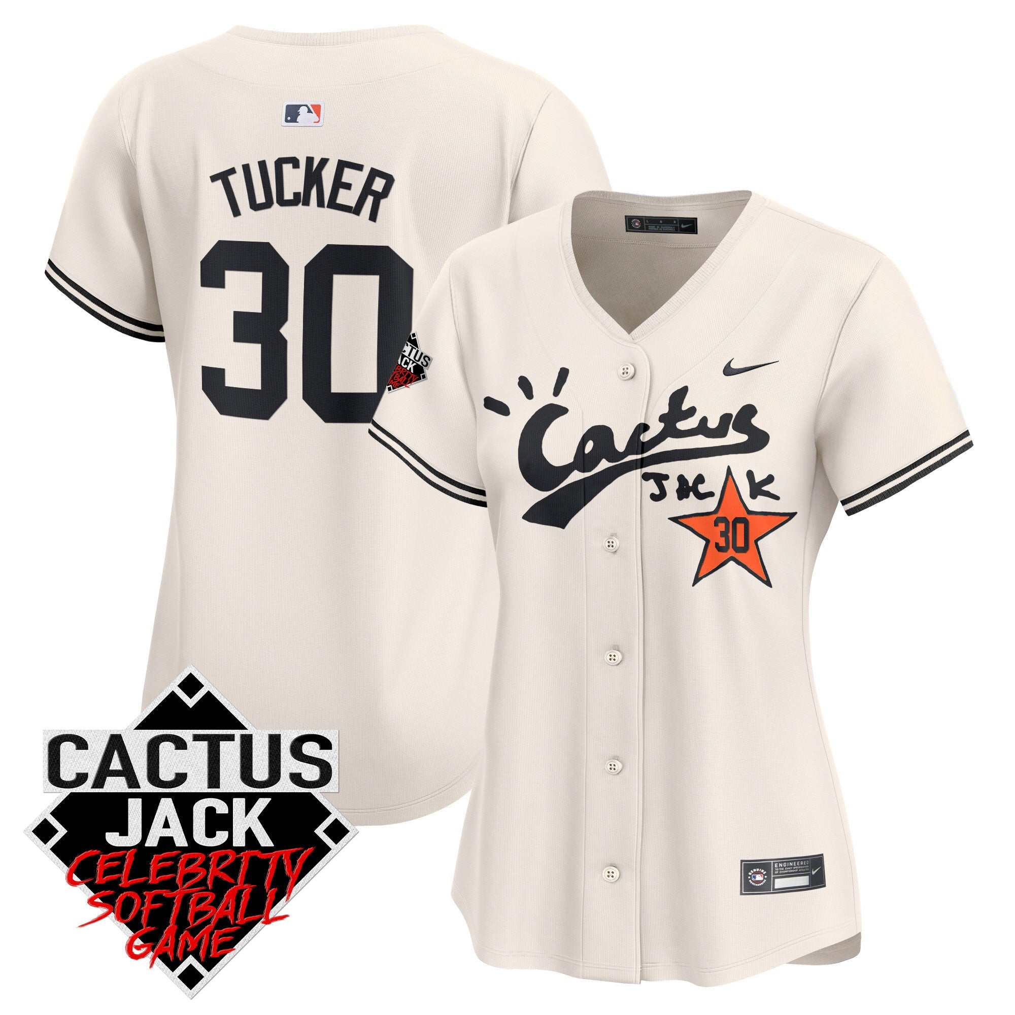 Women’s Cactus Jack Celebrity Softball Game Patch Vapor Premier Limited Jersey V2