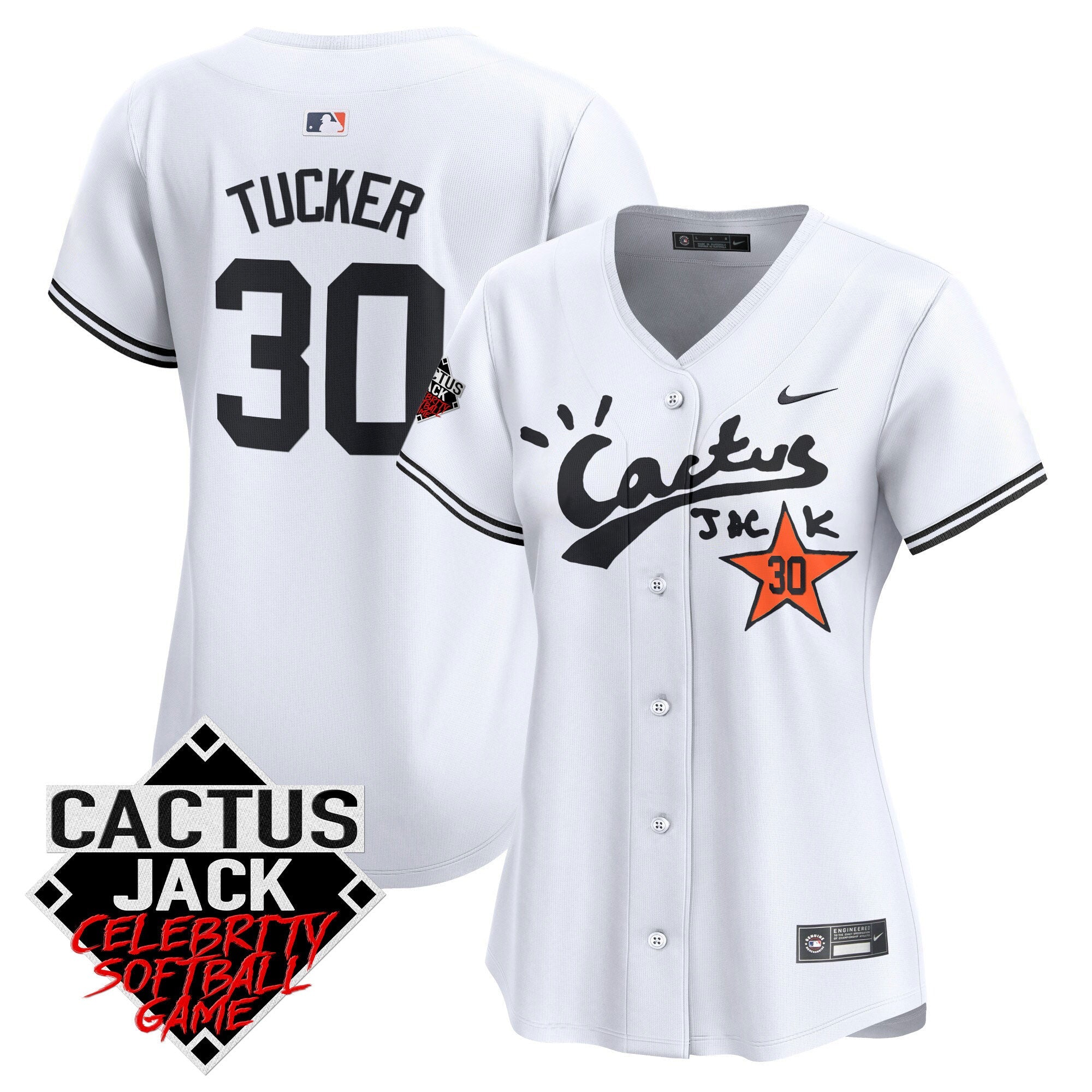 Women’s Cactus Jack Celebrity Softball Game Patch Vapor Premier Limited Jersey V2