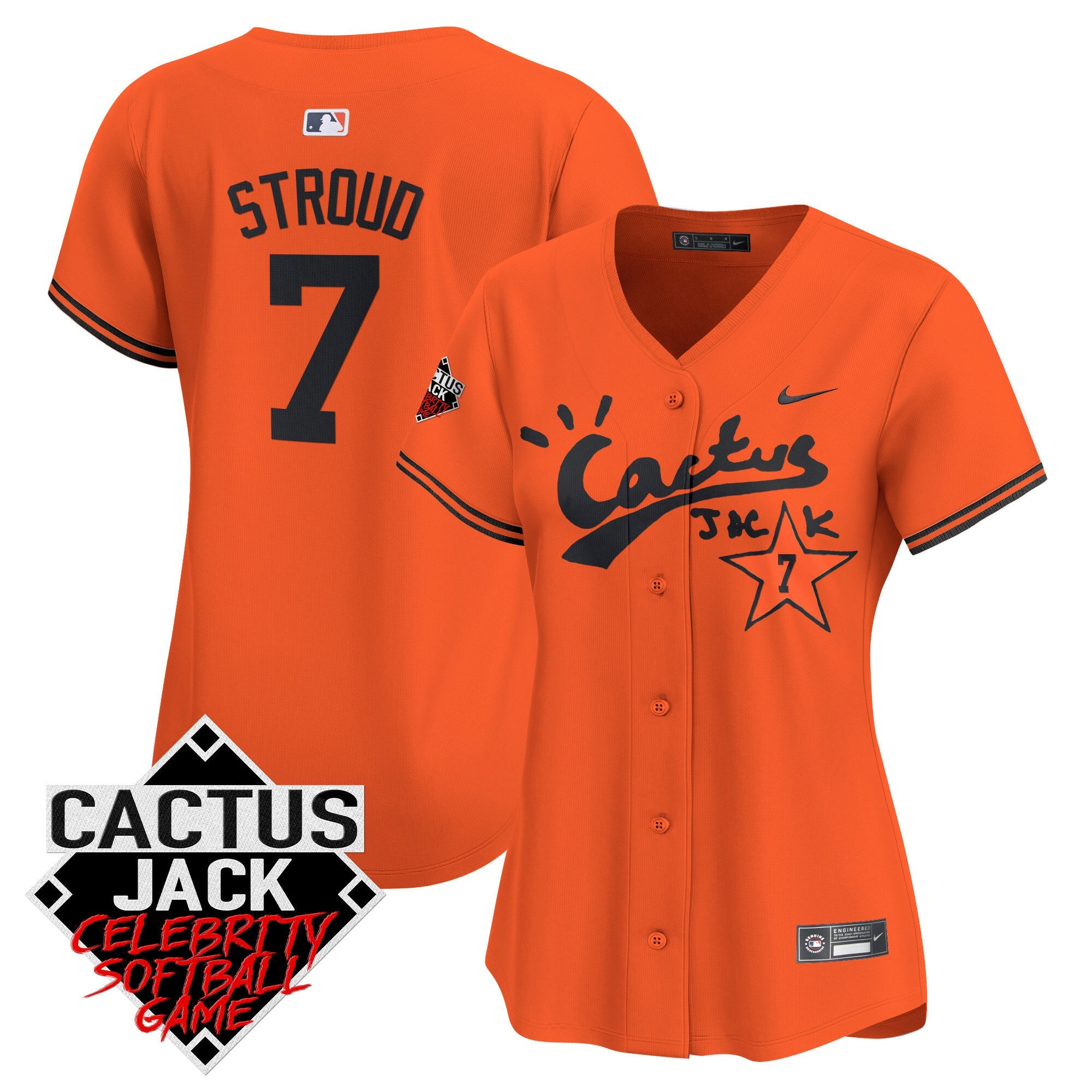 Women’s Cactus Jack Celebrity Softball Game Patch Vapor Premier Limited Jersey V2