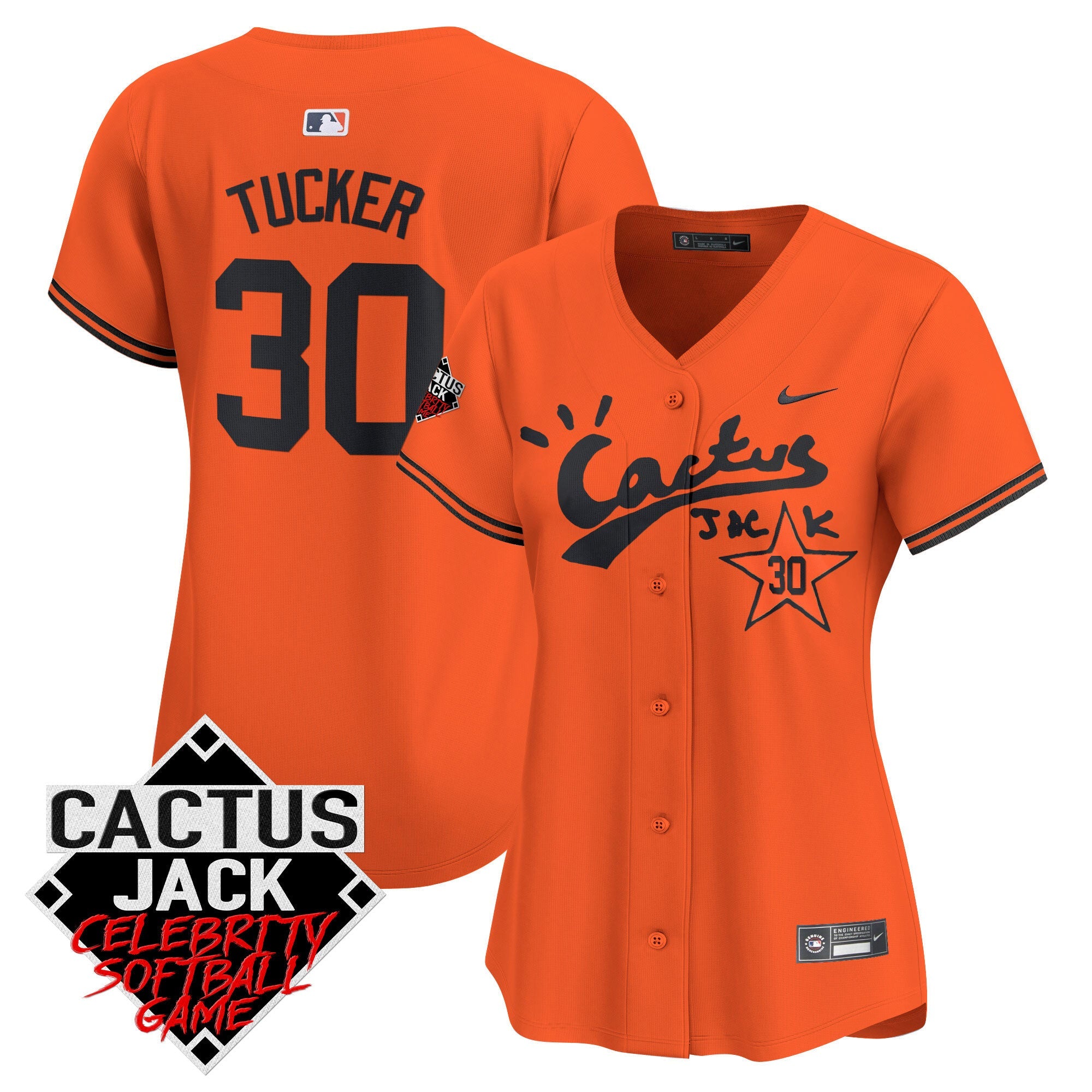 Women’s Cactus Jack Celebrity Softball Game Patch Vapor Premier Limited Jersey V2