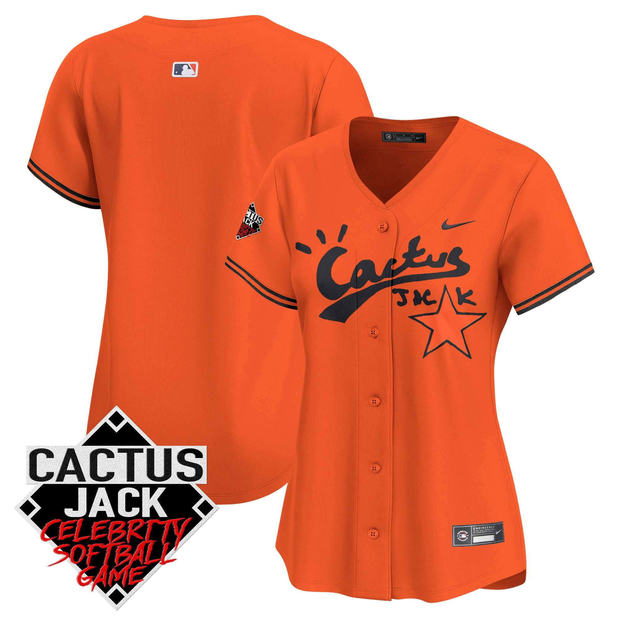Women’s Cactus Jack Celebrity Softball Game Patch Vapor Premier Limited Jersey V2