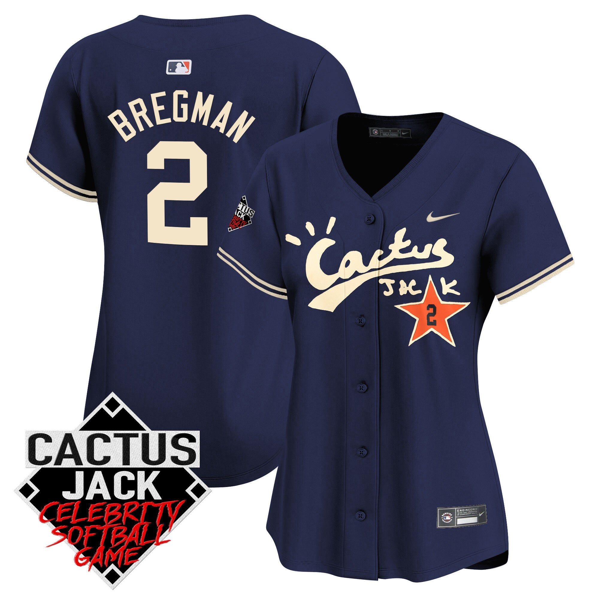 Women’s Cactus Jack Celebrity Softball Game Patch Vapor Premier Limited Jersey V2