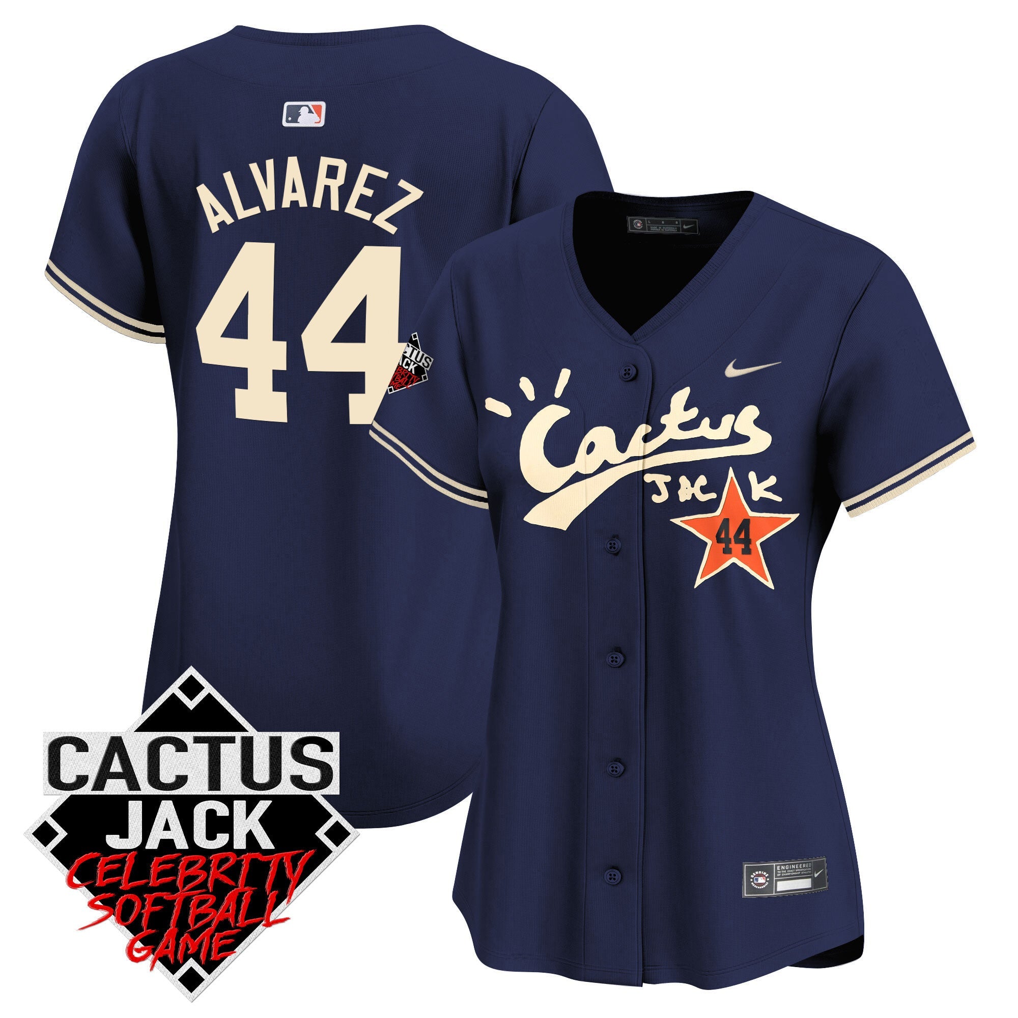Women’s Cactus Jack Celebrity Softball Game Patch Vapor Premier Limited Jersey V2