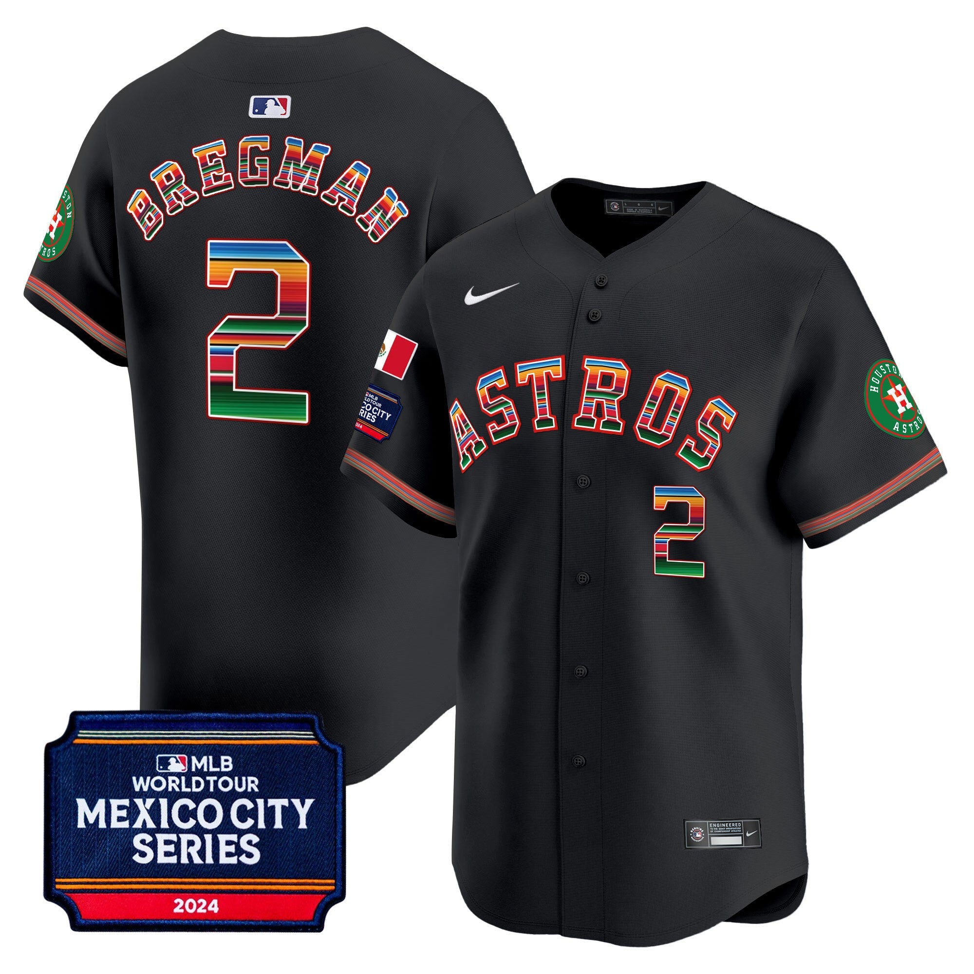 Men’s Houston 2024 Mexico City Series Patch Vapor Premier Limited Jersey
