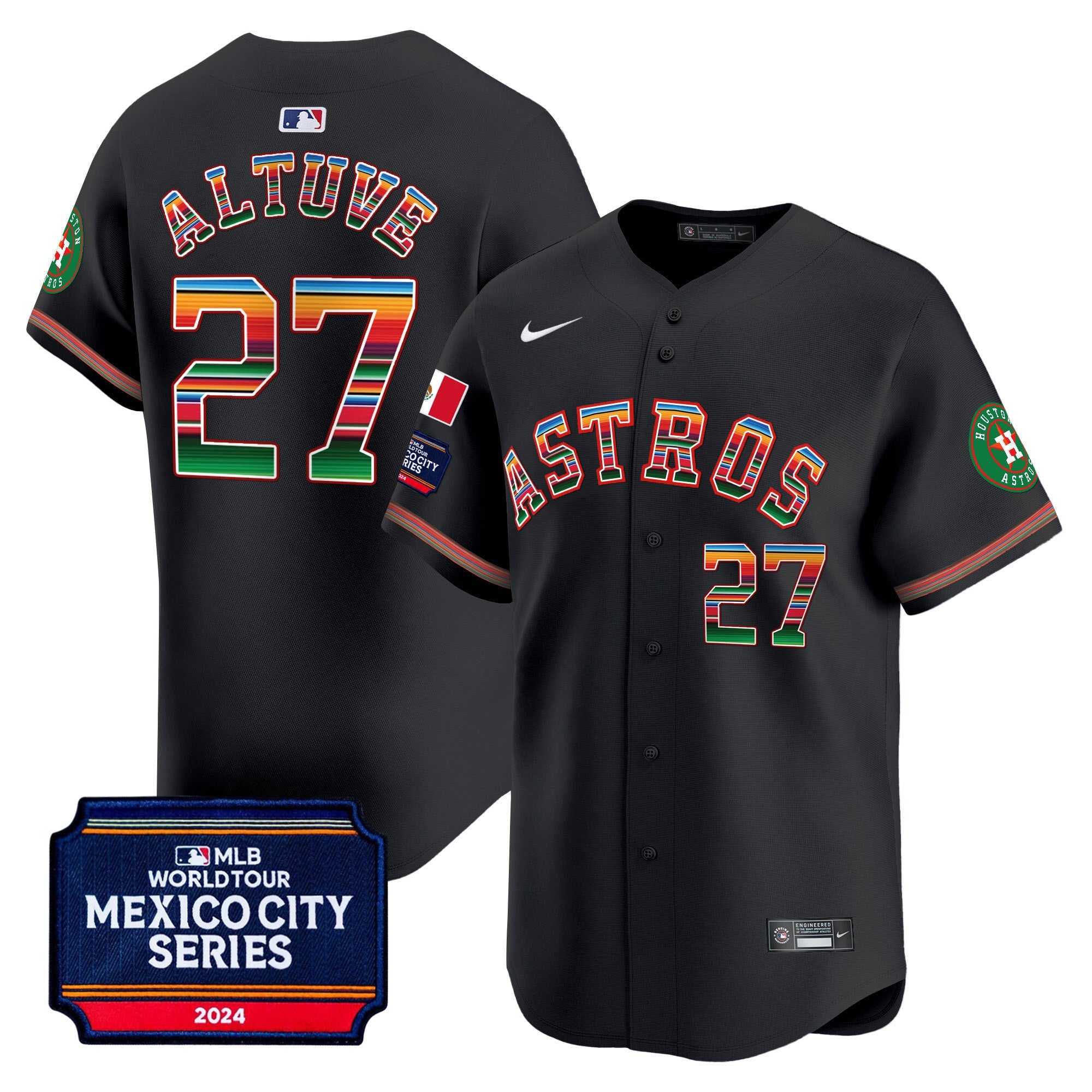 Men’s Houston 2024 Mexico City Series Patch Vapor Premier Limited Jersey