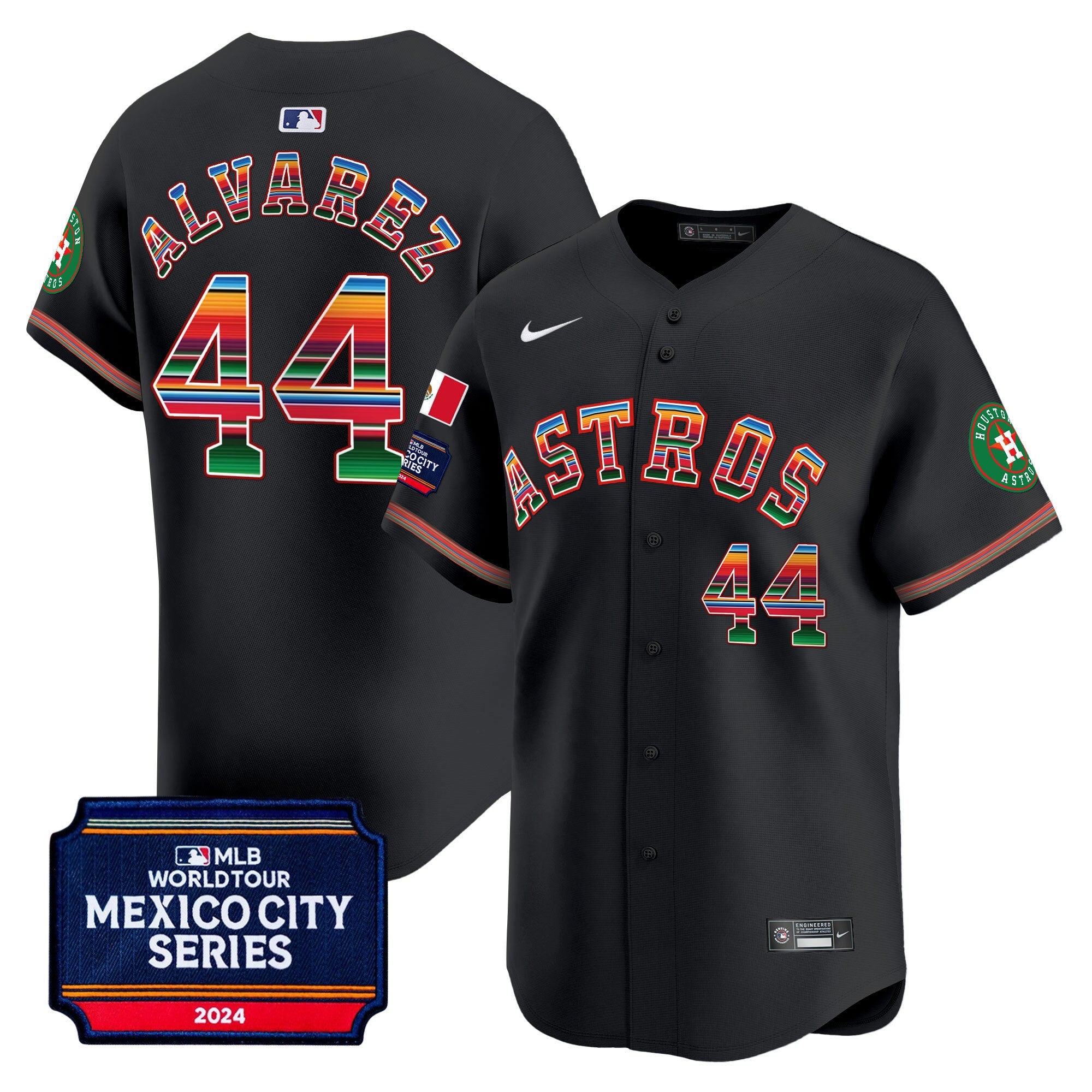 Men’s Houston 2024 Mexico City Series Patch Vapor Premier Limited Jersey