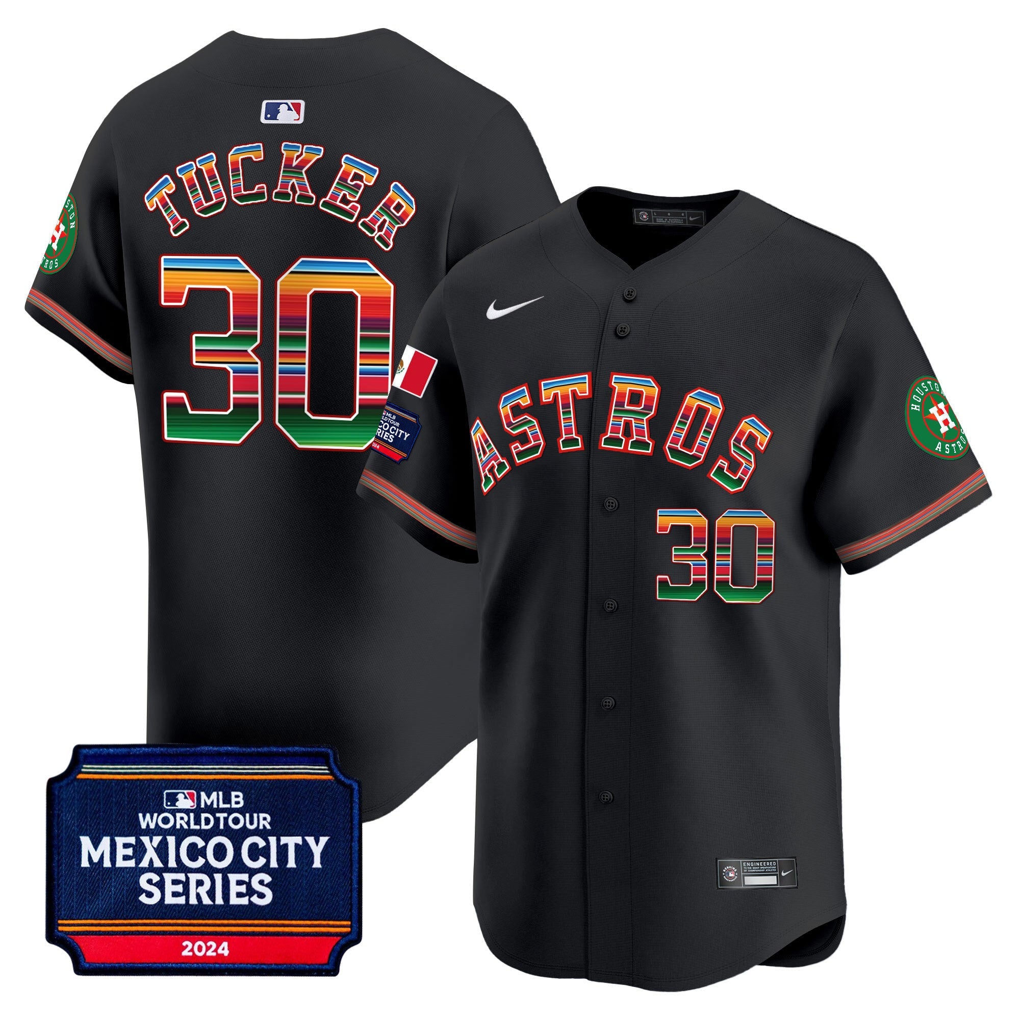 Men’s Houston 2024 Mexico City Series Patch Vapor Premier Limited Jersey