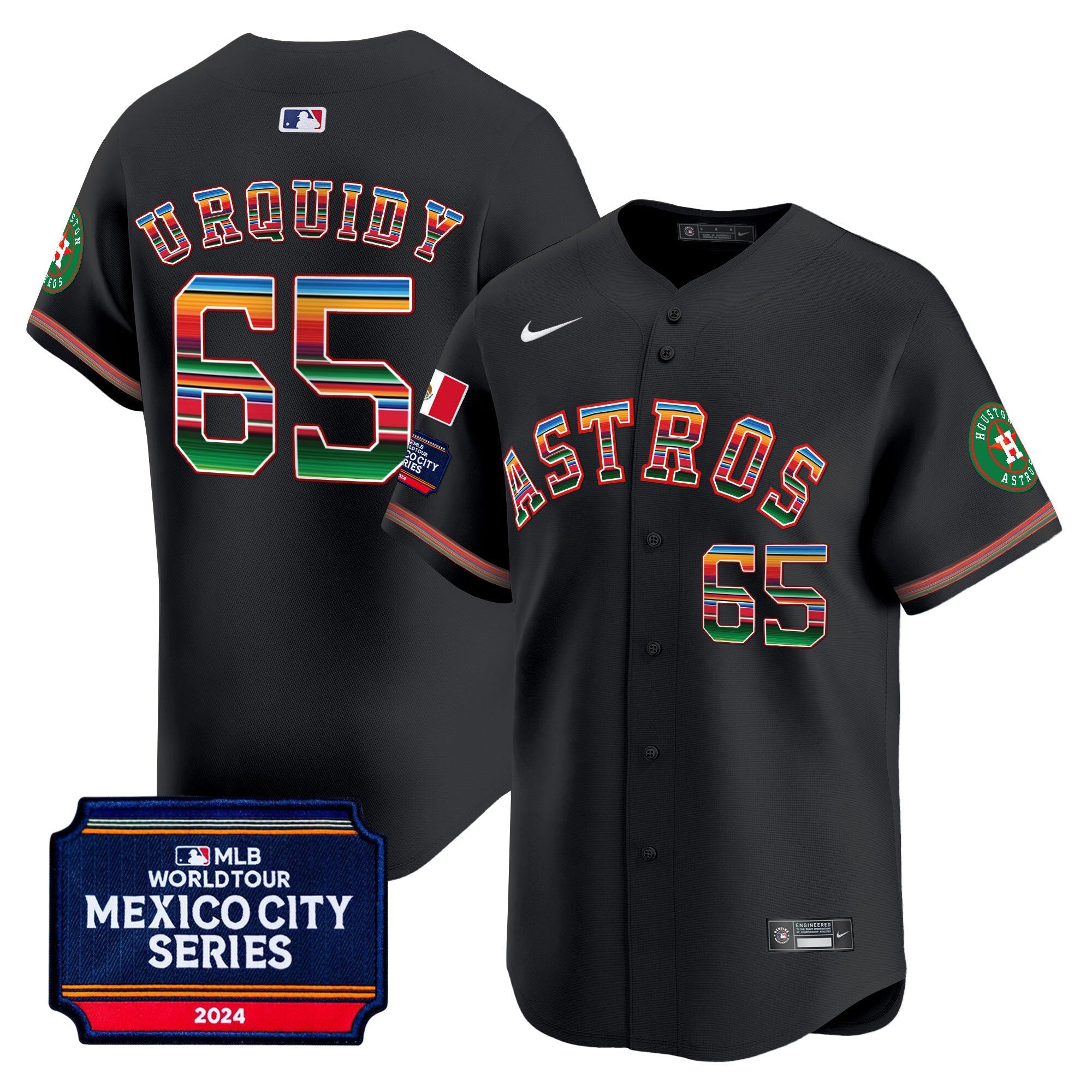 Men’s Houston 2024 Mexico City Series Patch Vapor Premier Limited Jersey