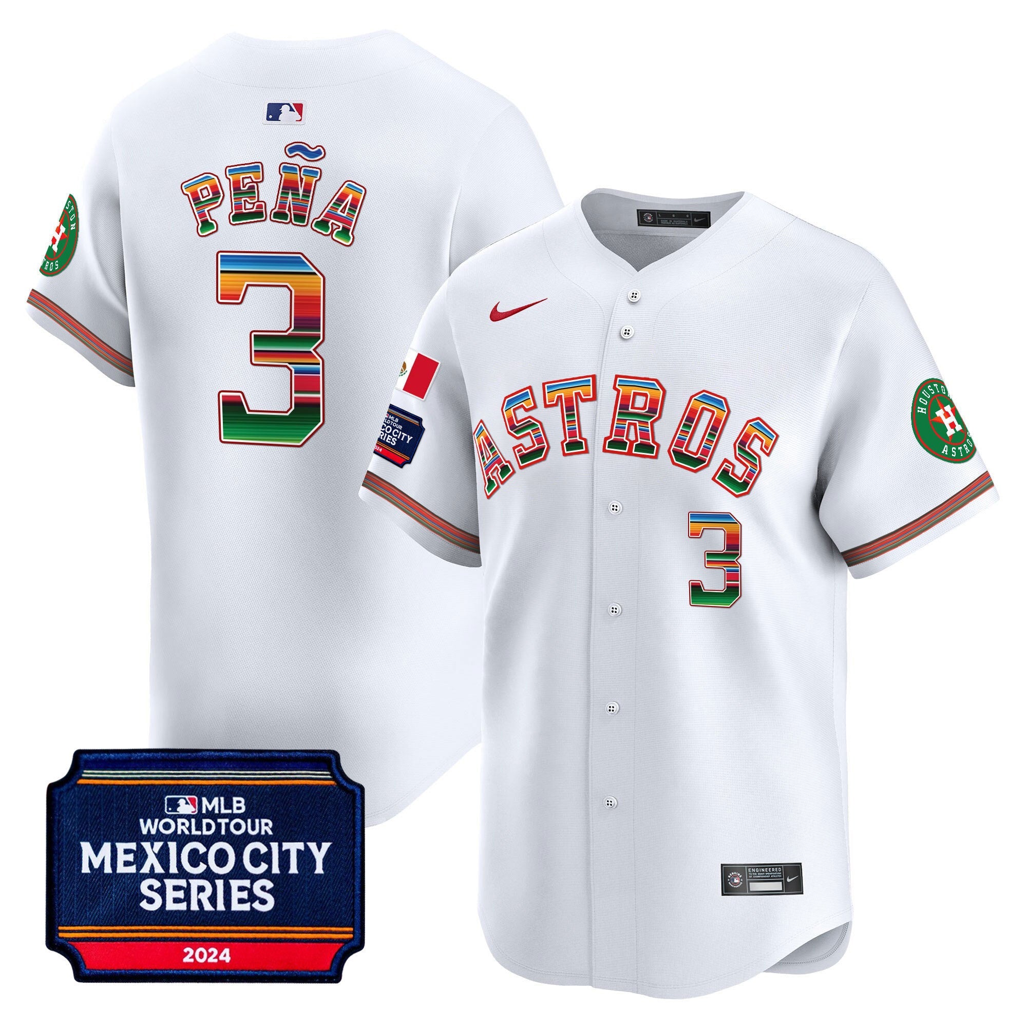 Men’s Houston 2024 Mexico City Series Patch Vapor Premier Limited Jersey