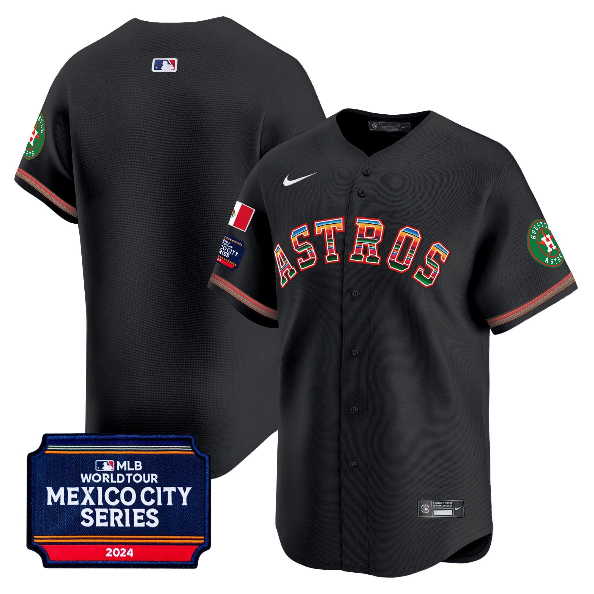 Men’s Houston 2024 Mexico City Series Patch Vapor Premier Limited Jersey