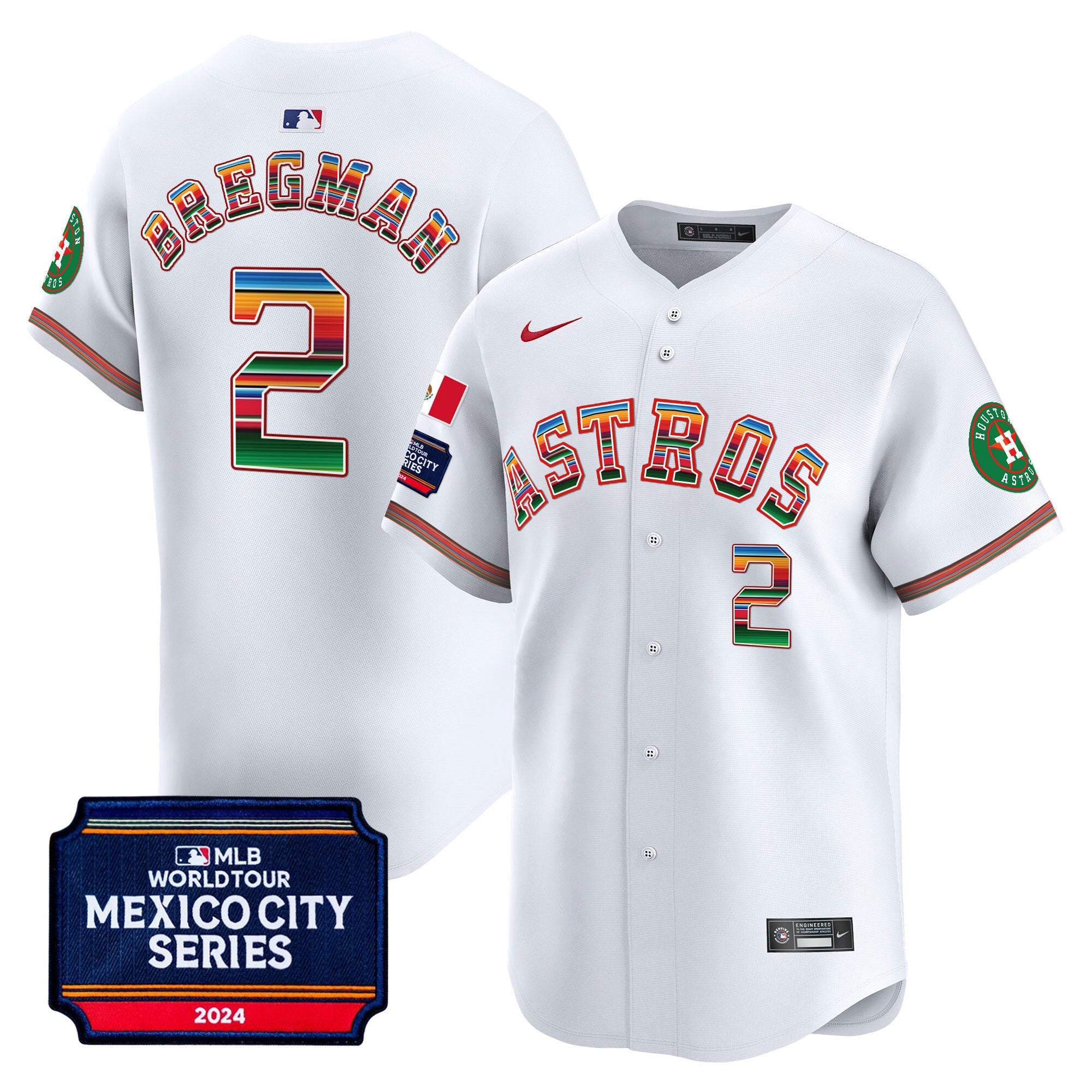 Men’s Houston 2024 Mexico City Series Patch Vapor Premier Limited Jersey