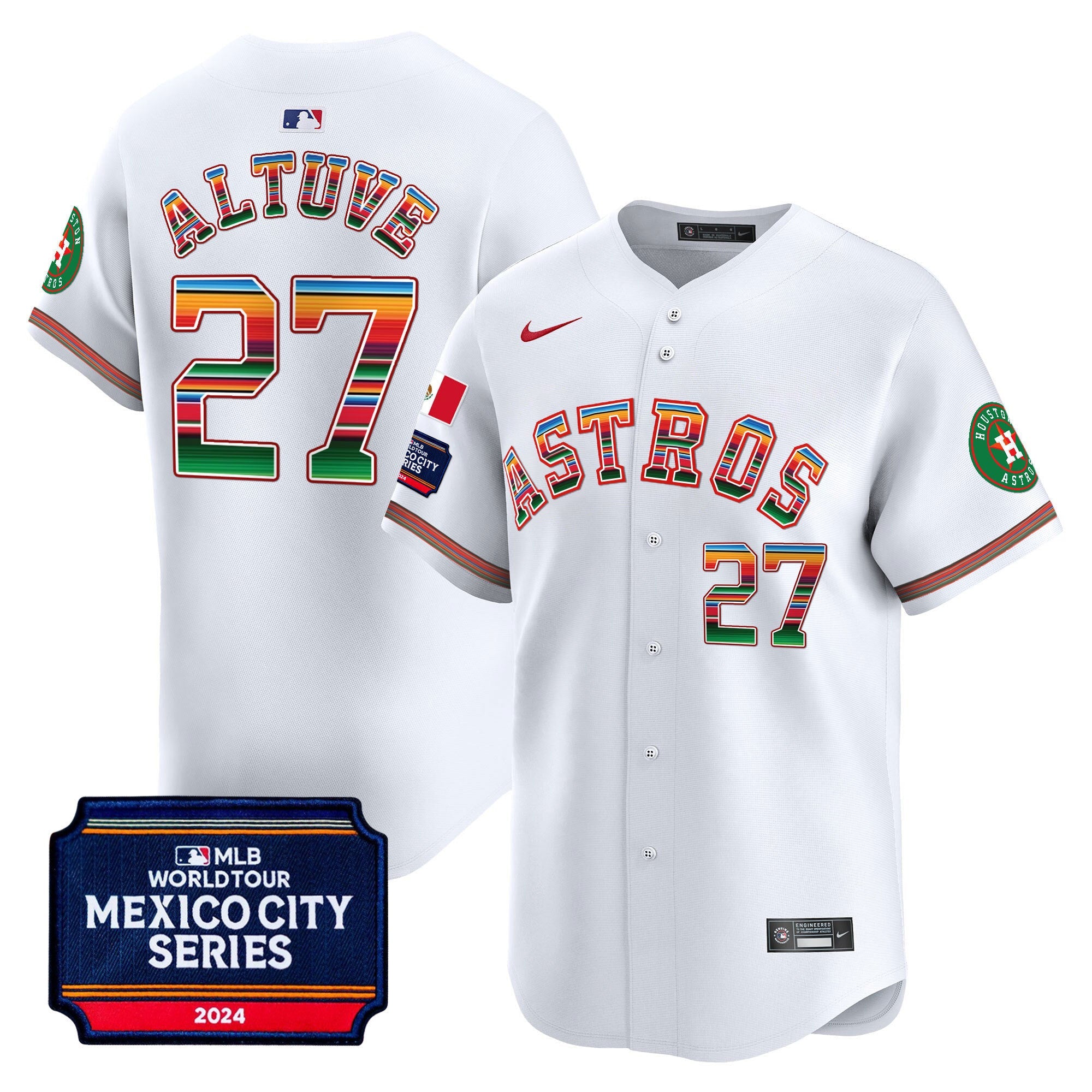 Men’s Houston 2024 Mexico City Series Patch Vapor Premier Limited Jersey