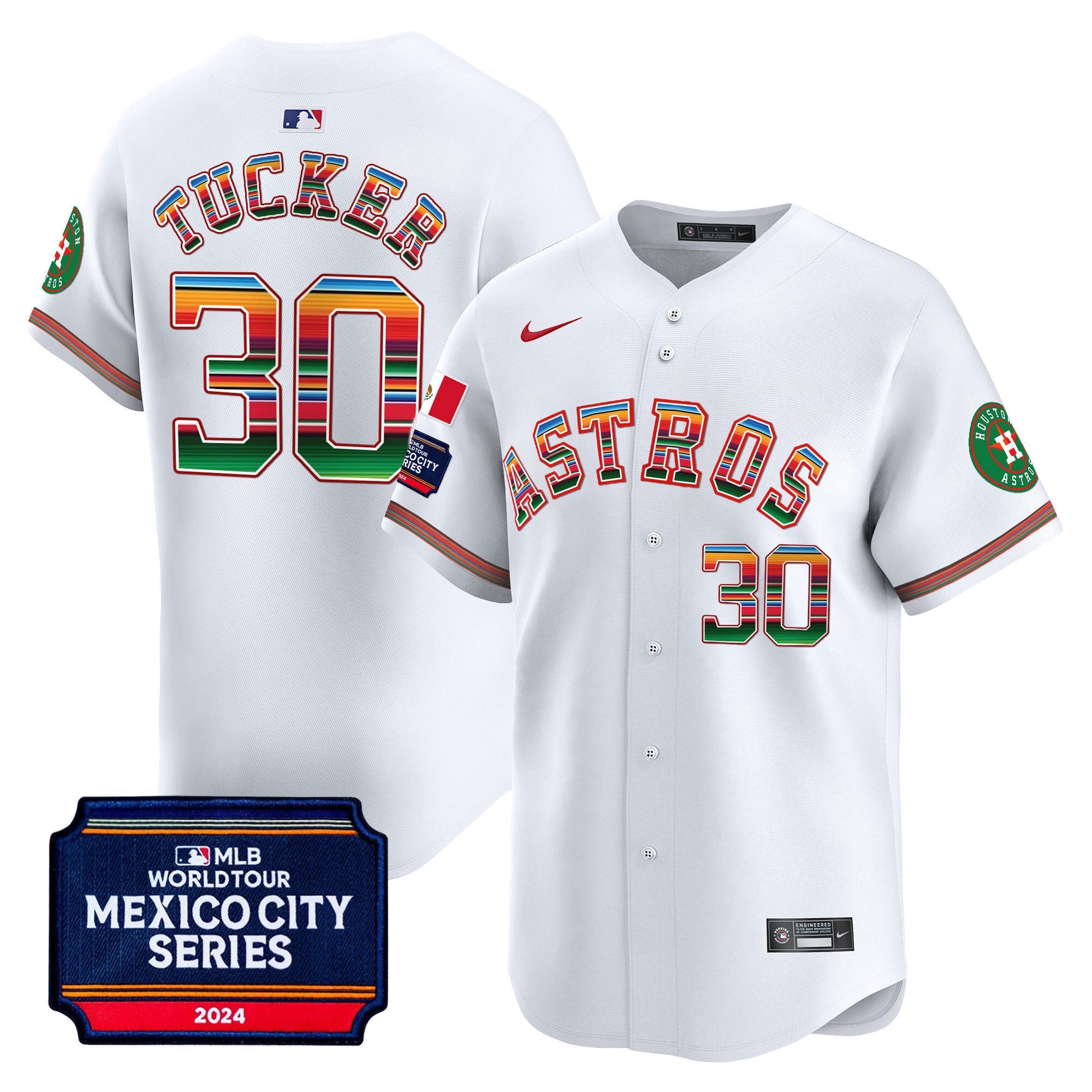 Men’s Houston 2024 Mexico City Series Patch Vapor Premier Limited Jersey