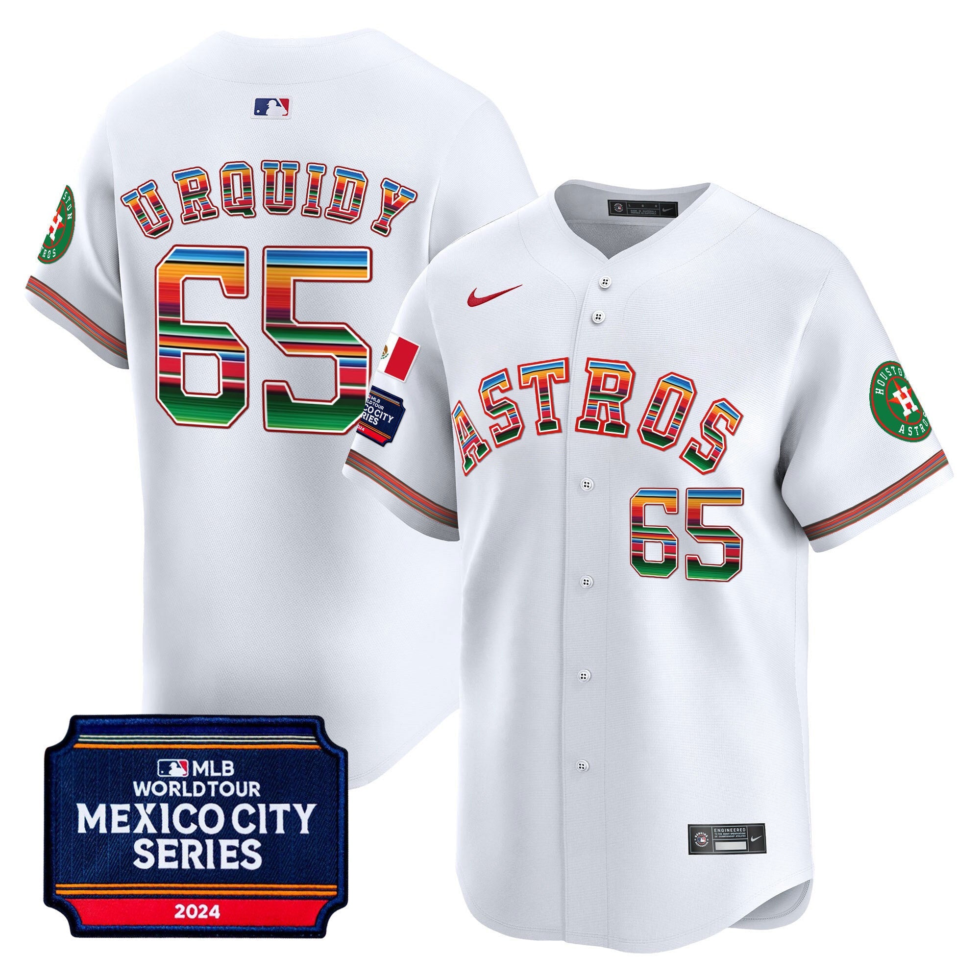 Men’s Houston 2024 Mexico City Series Patch Vapor Premier Limited Jersey