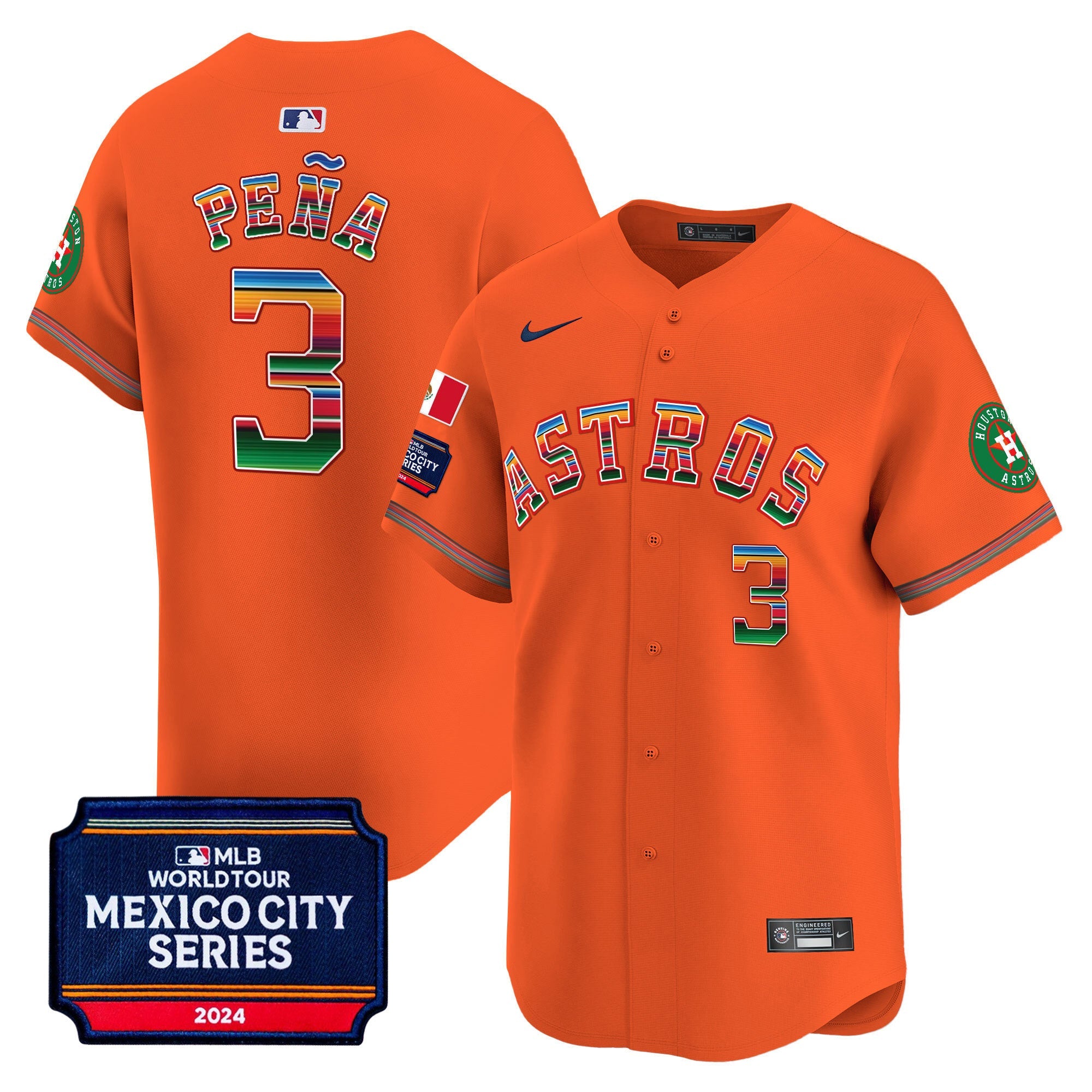 Men’s Houston 2024 Mexico City Series Patch Vapor Premier Limited Jersey